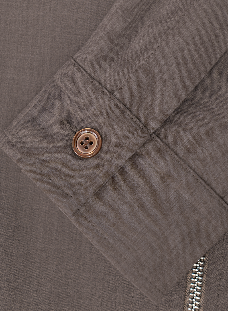 Overshirt made of virgin wool
