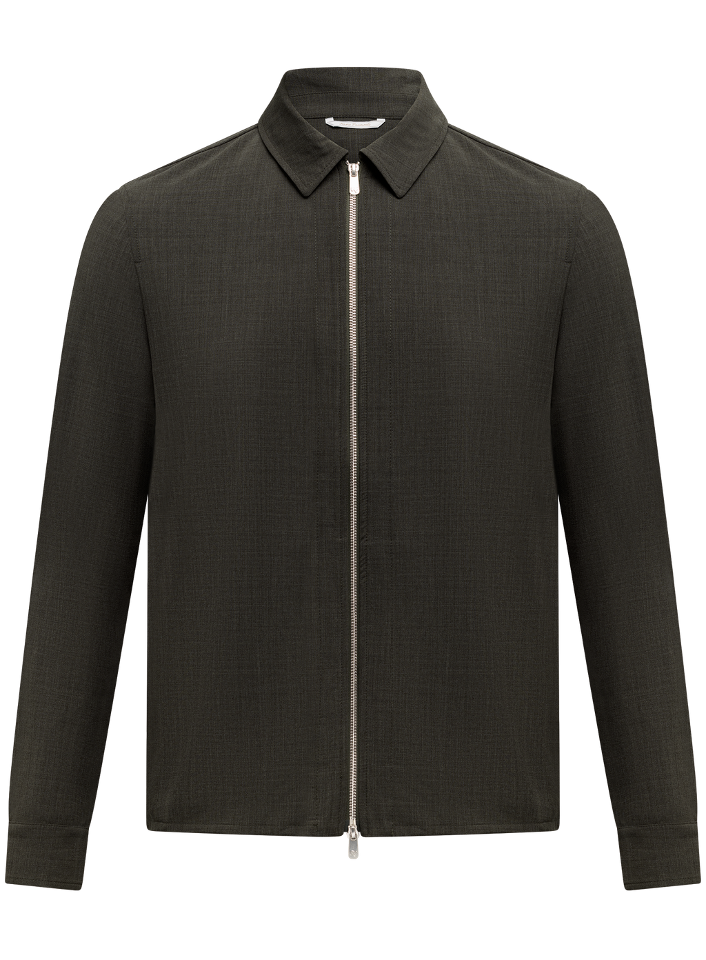 Overshirt van scheerwol | D.Groen