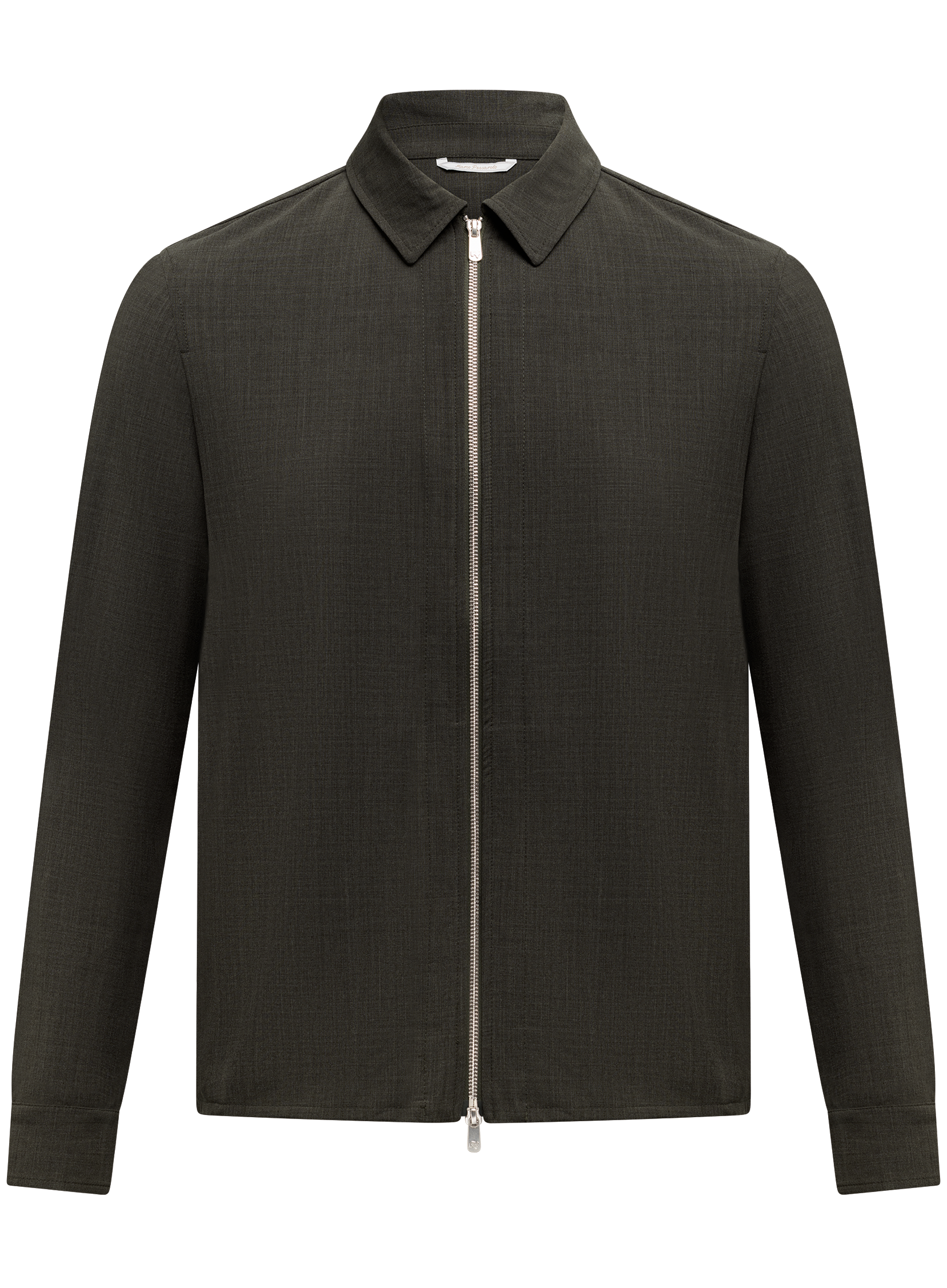 Overshirt van scheerwol | D.Groen