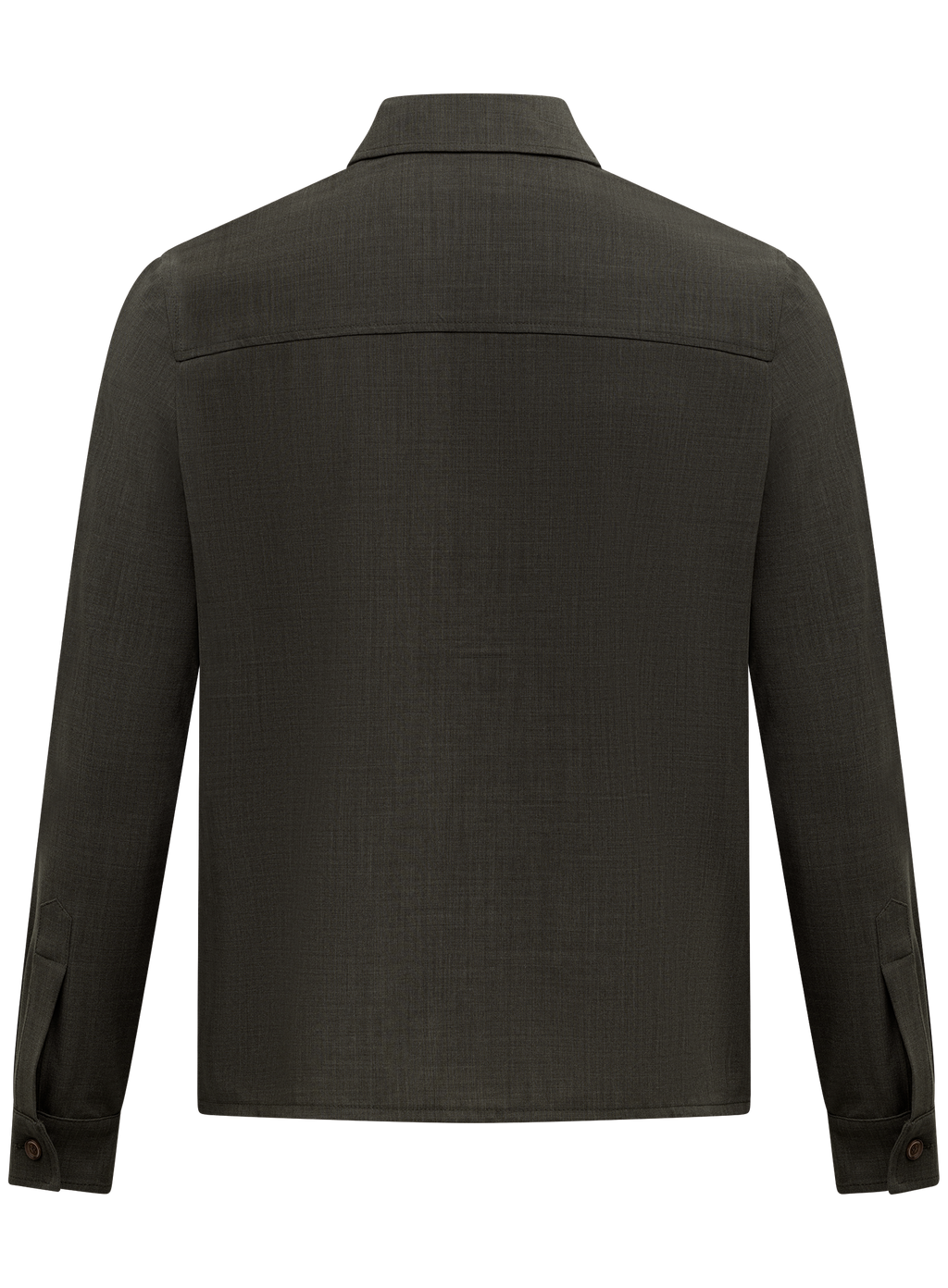 Overshirt van scheerwol | D.Groen