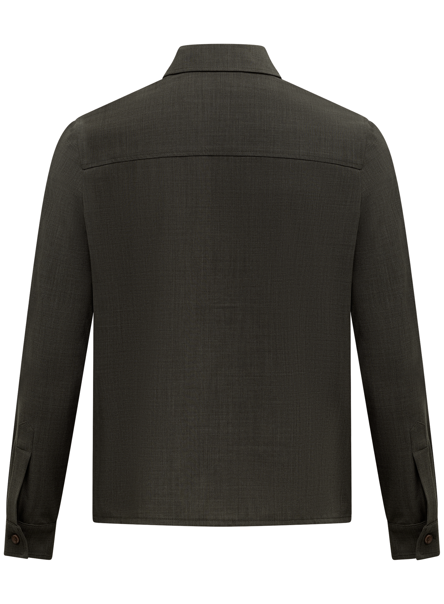 Overshirt van scheerwol | D.Groen