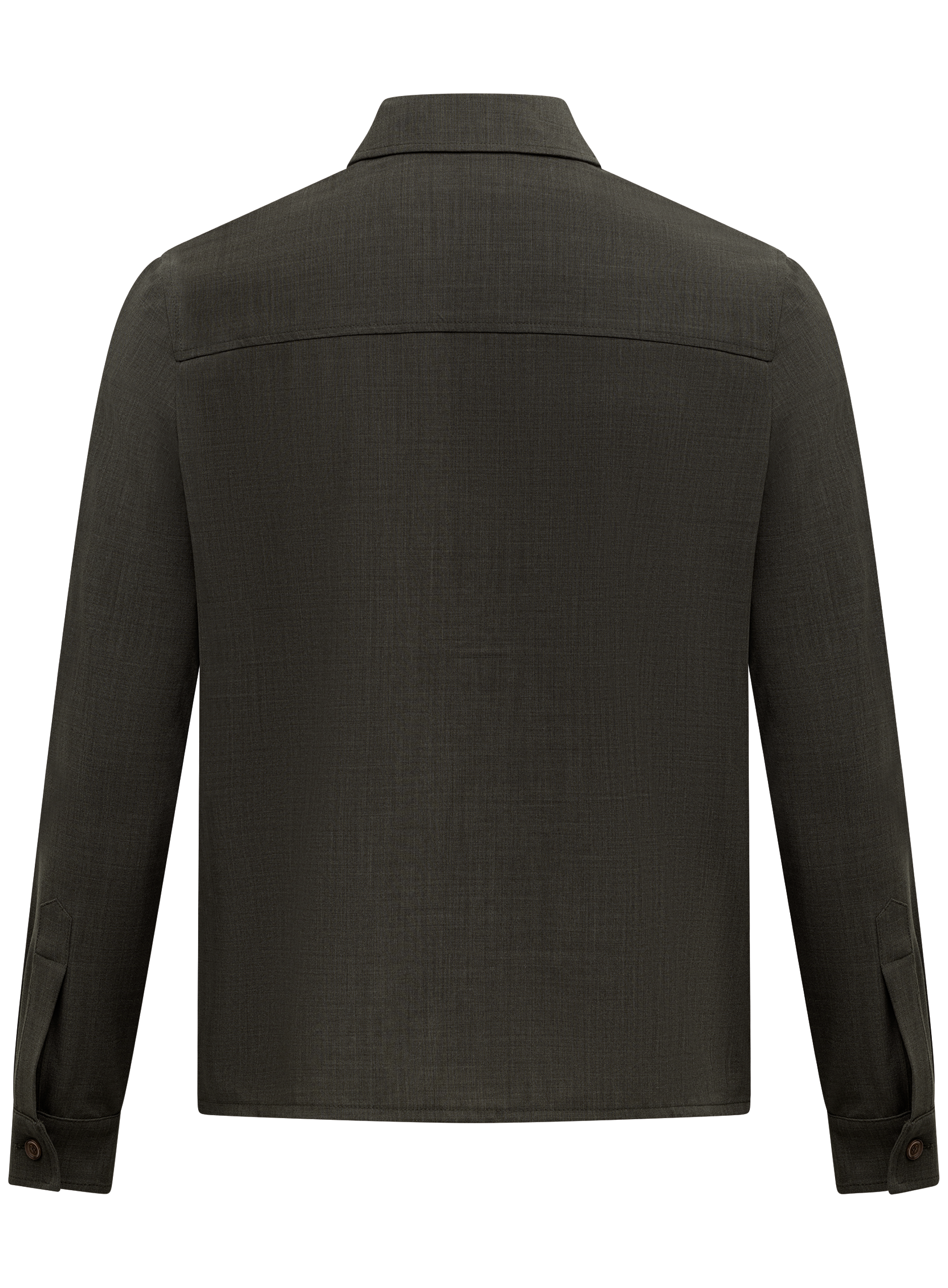 Overshirt van scheerwol | D.Groen