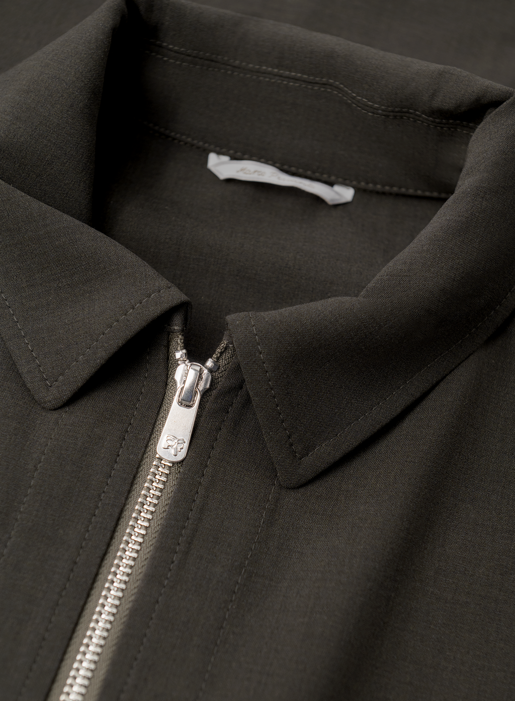 Overshirt van scheerwol | FULL_WIDTH | D.Groen