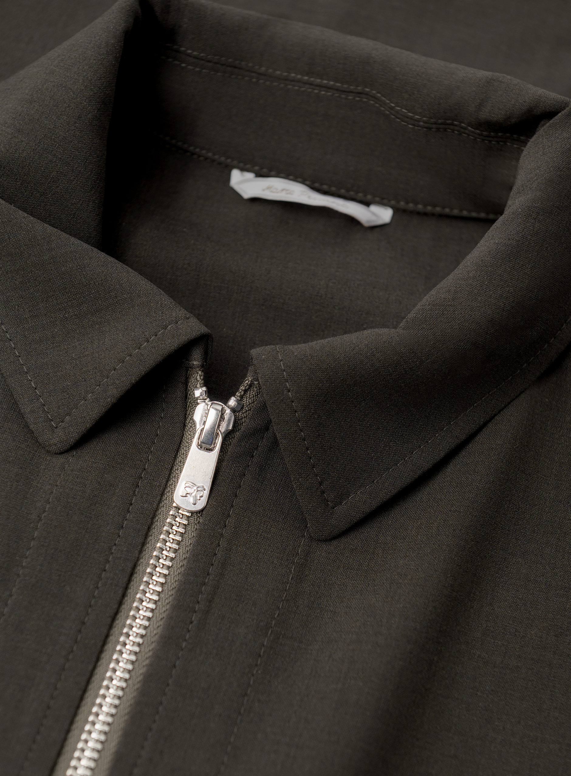 Overshirt van scheerwol | FULL_WIDTH | D.Groen