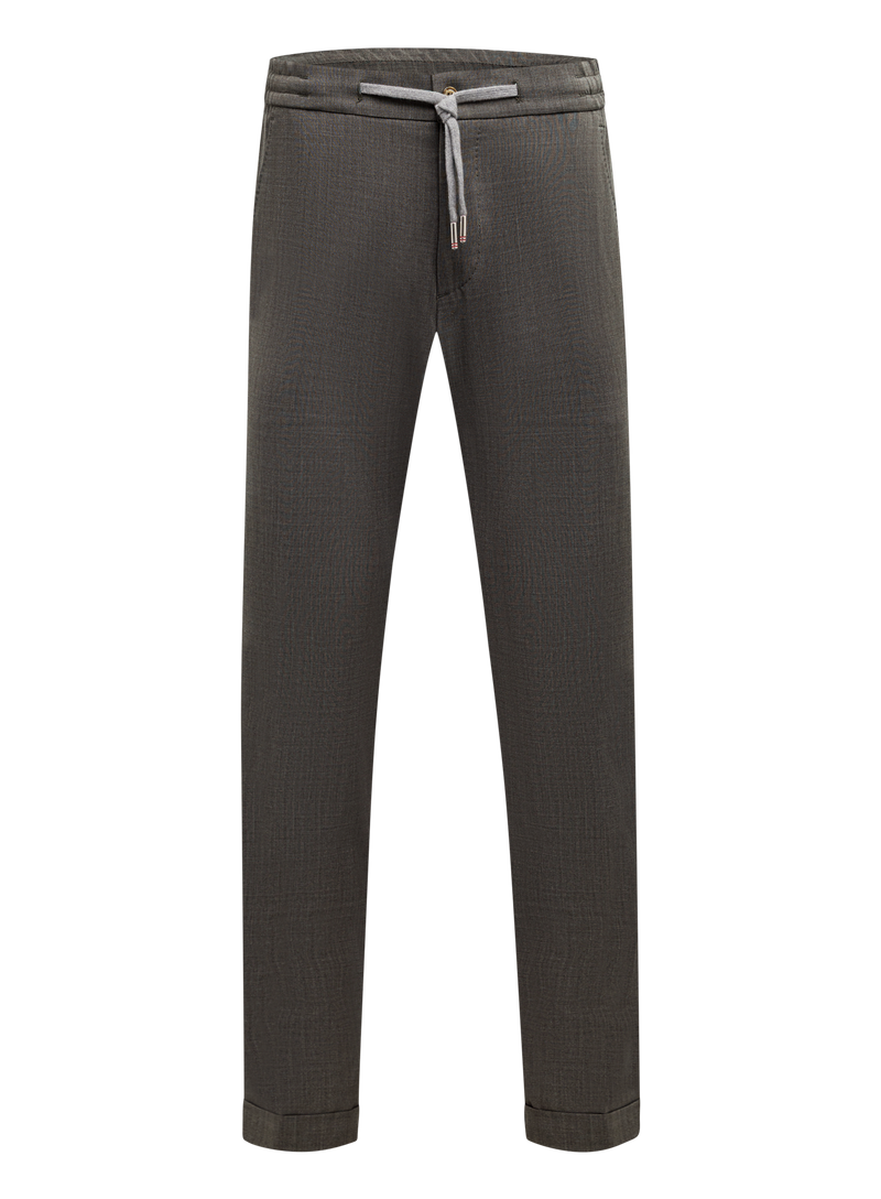 Carraciolo jog pantalon van scheerwol | D.Groen