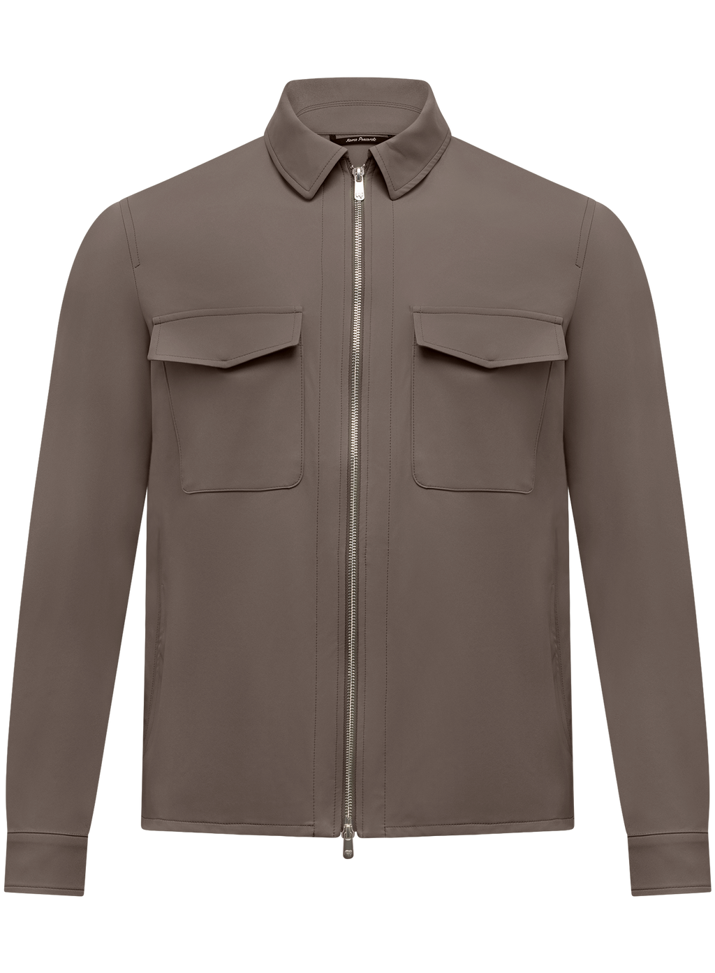Urus overshirt van technische stof | TAUPE