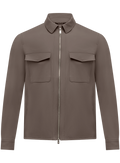 Urus overshirt van technische stof | TAUPE