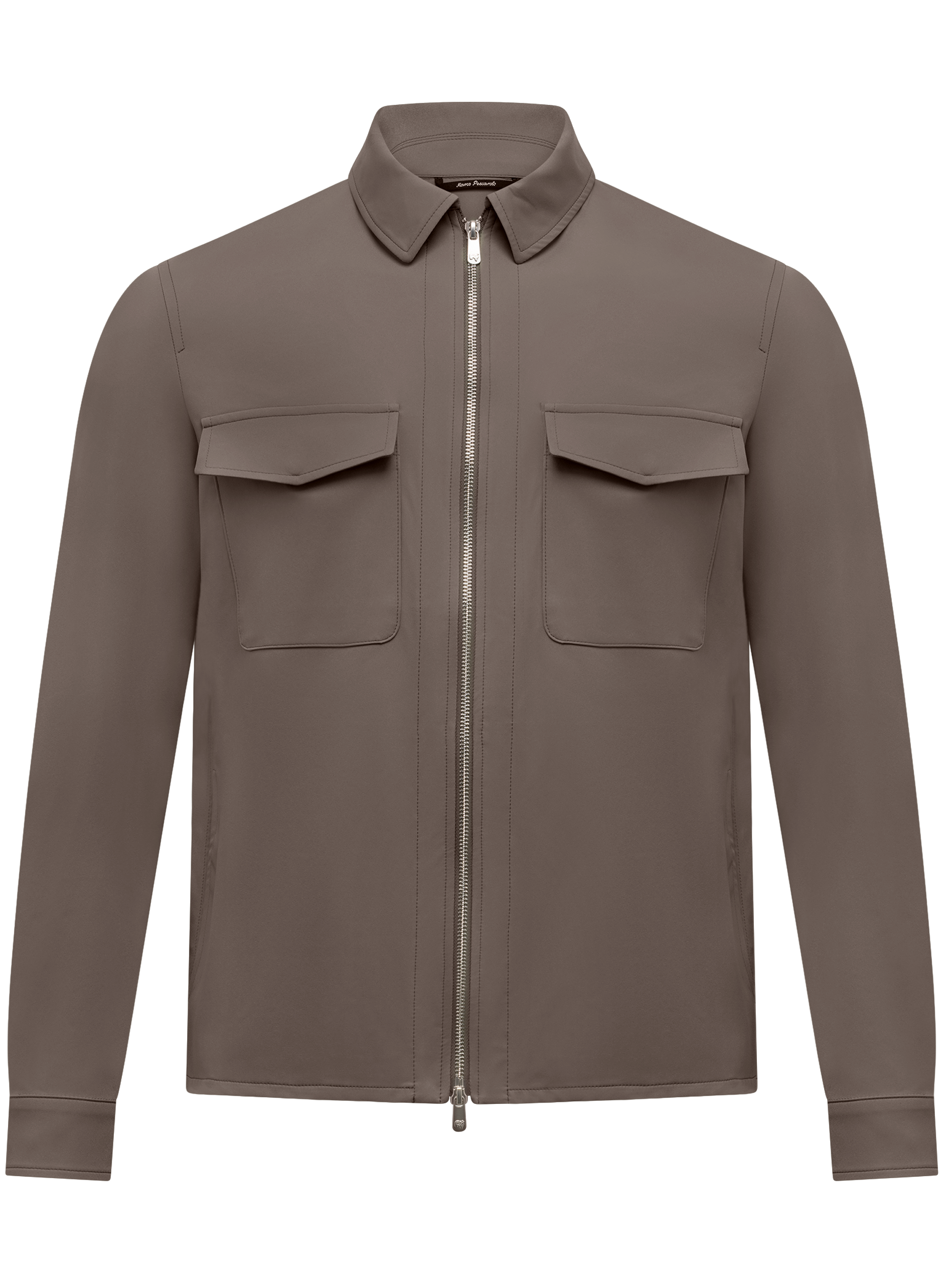 Urus overshirt van technische stof | TAUPE