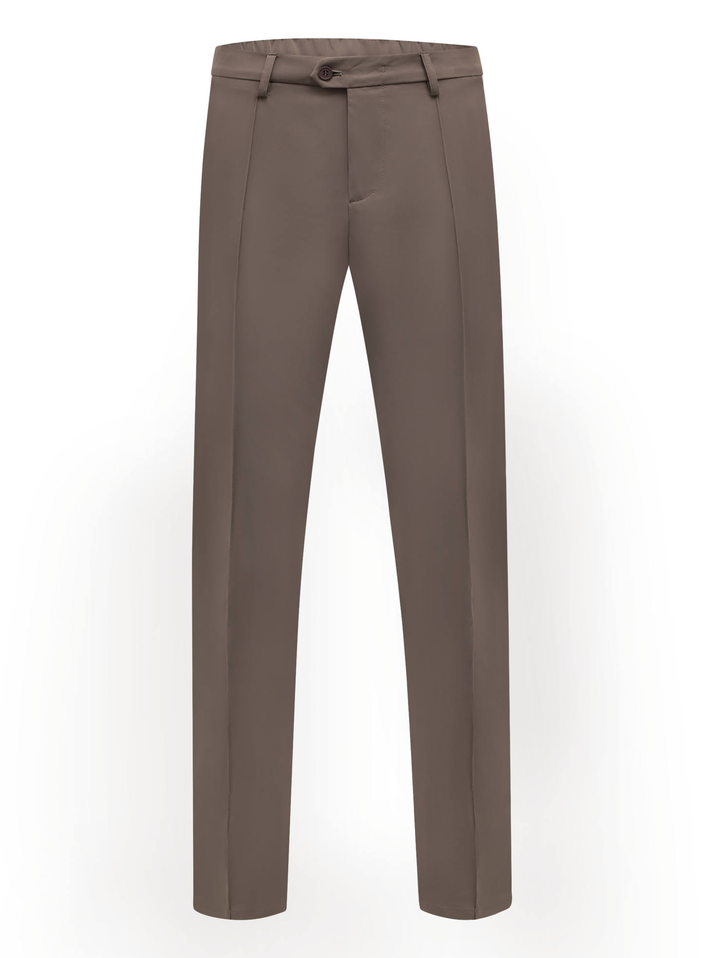 Broek met stretch | TAUPE