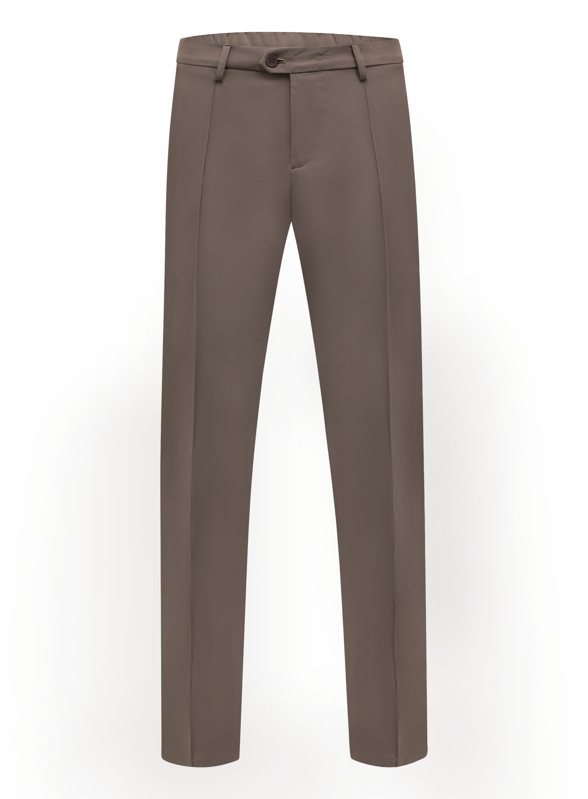 Broek met stretch | TAUPE