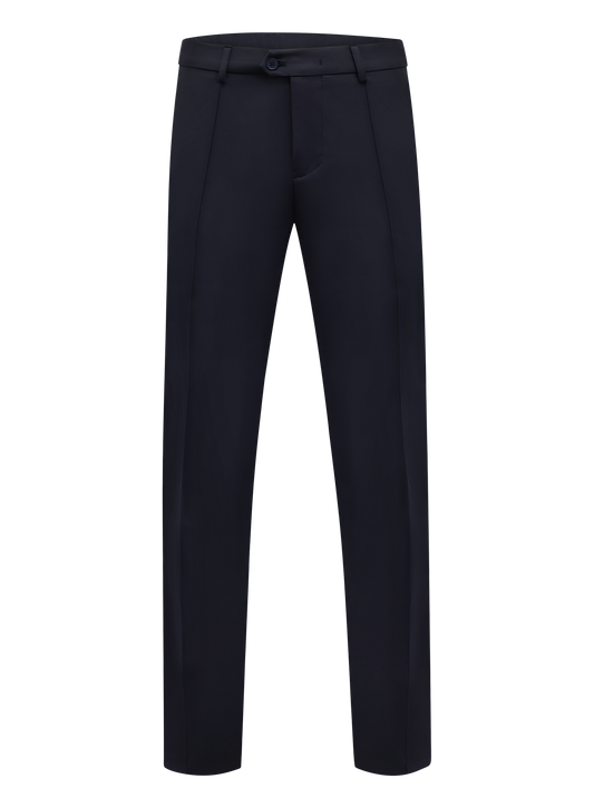Broek met stretch | BLUE NAVY