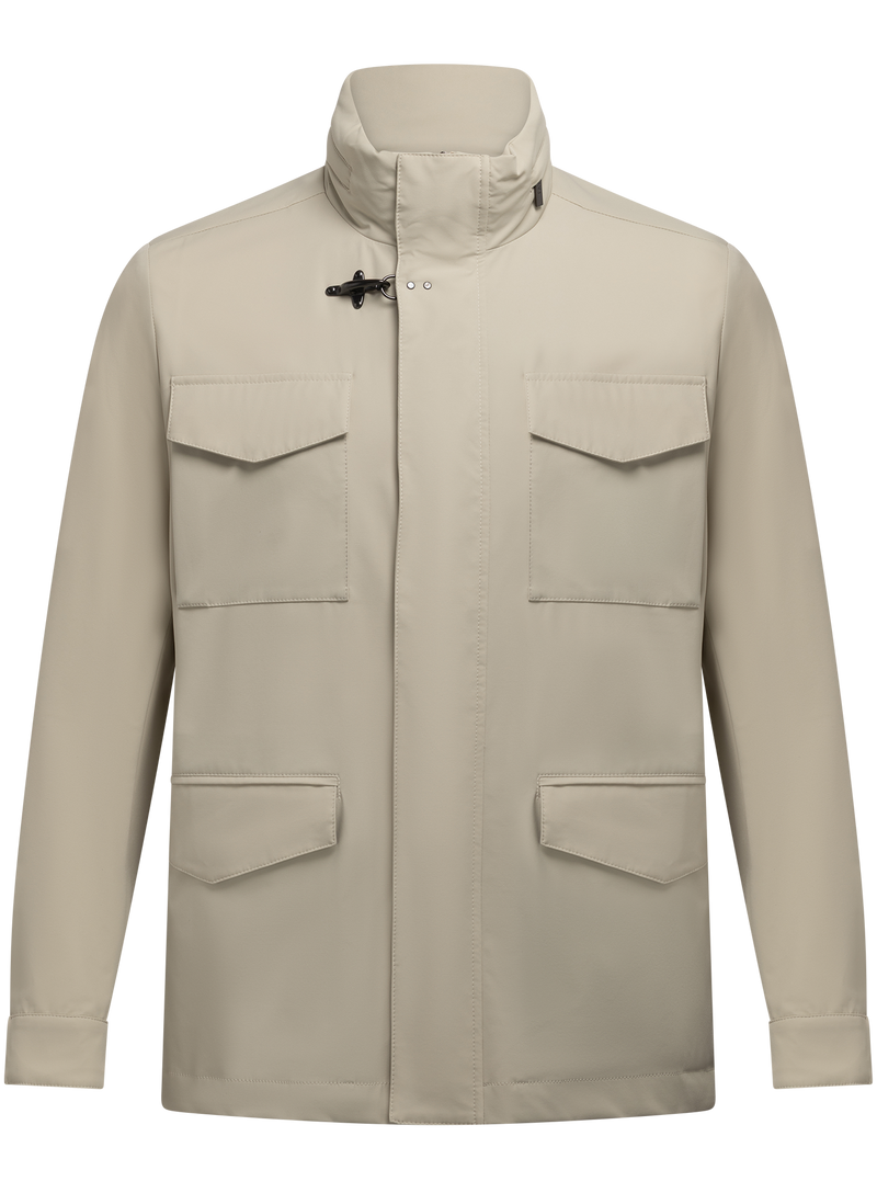 Morning coat van technische stof | Beige