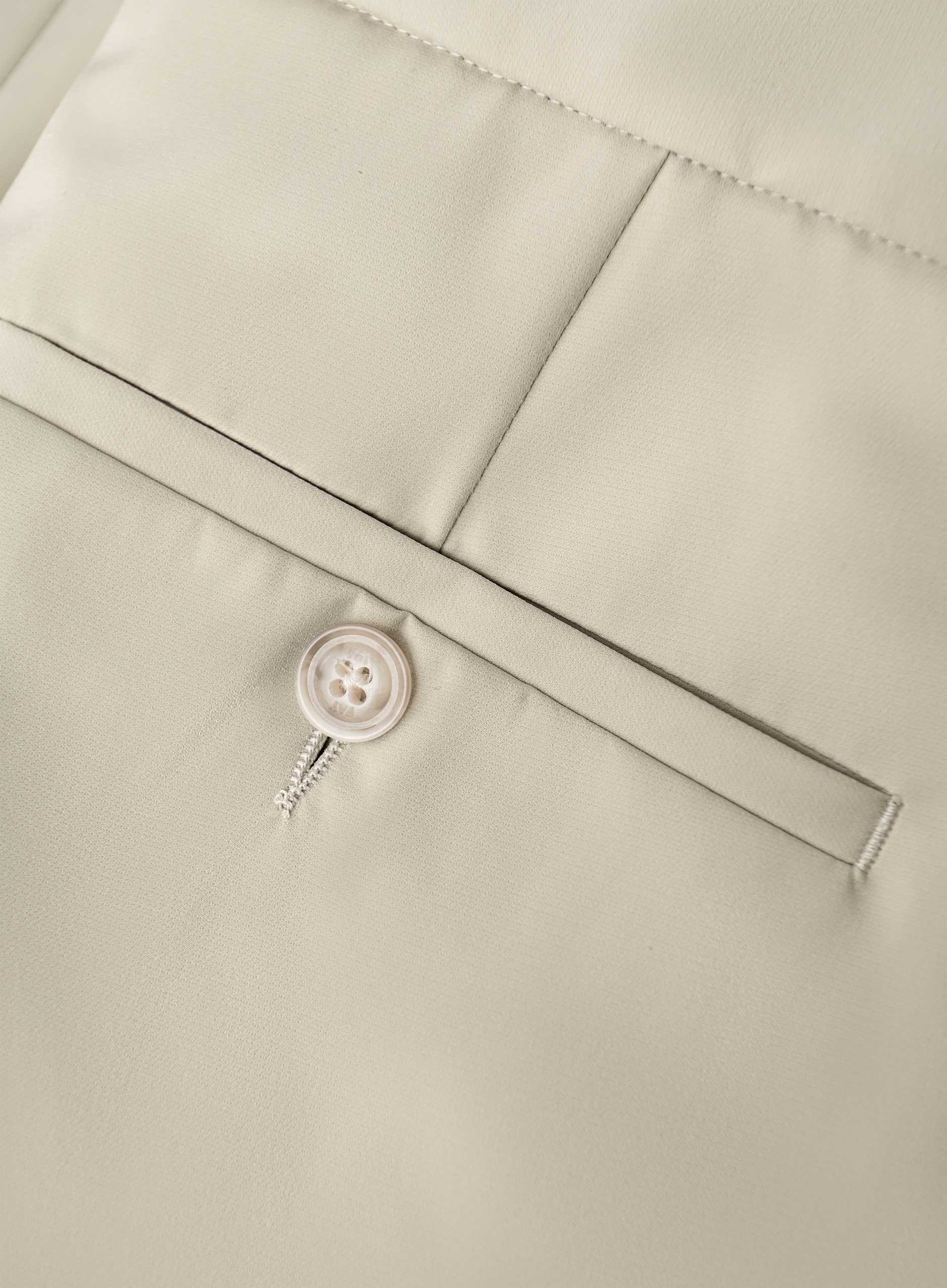 Broek met stretch | Beige