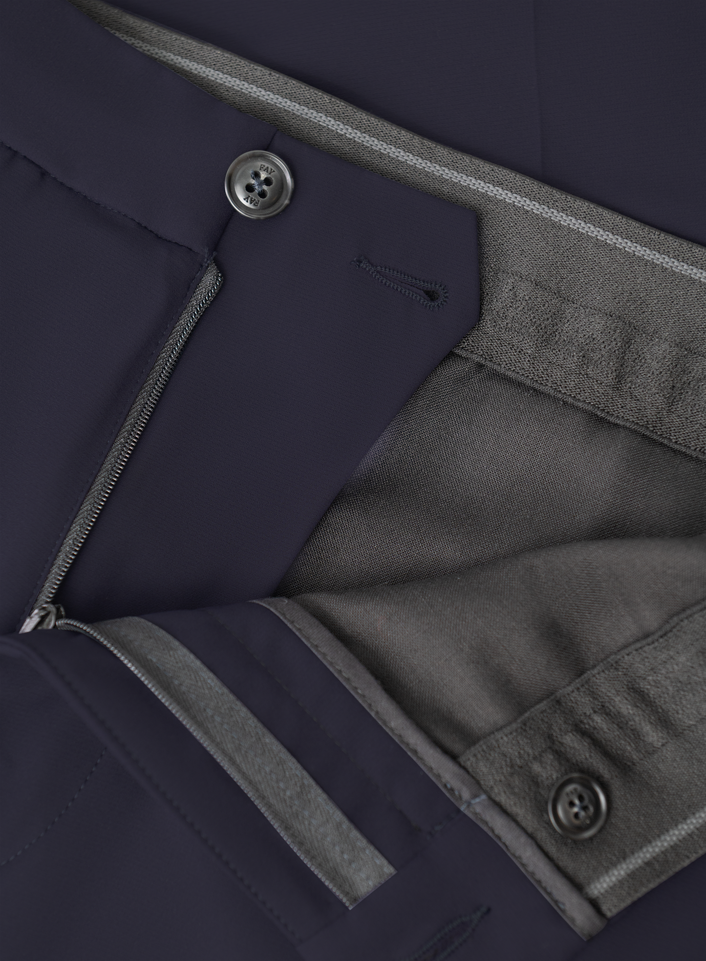 Broek met stretch | BLUE NAVY