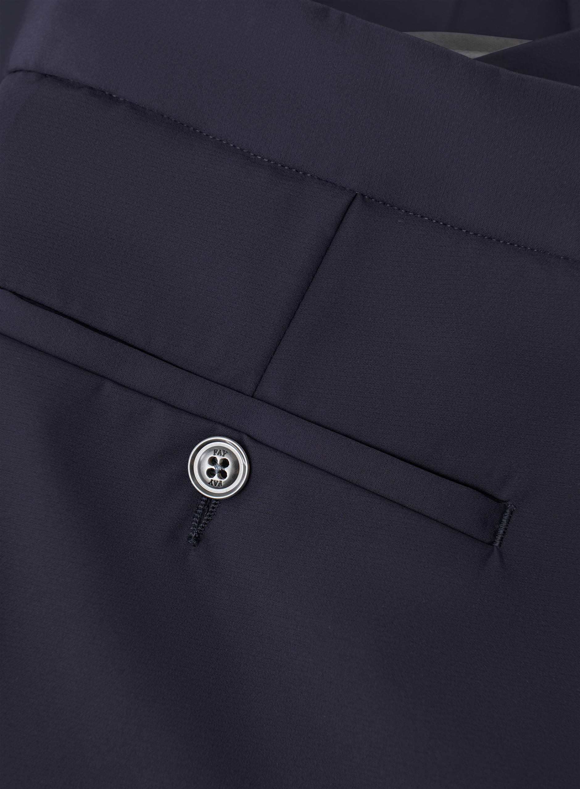 Broek met stretch | BLUE NAVY