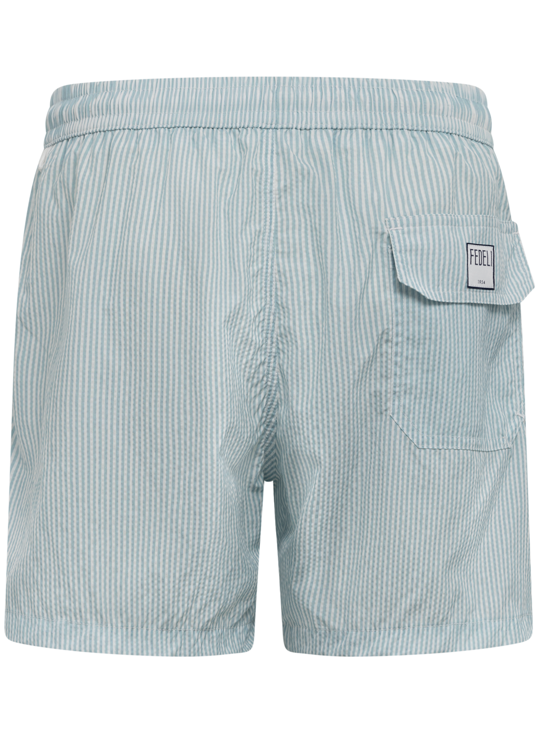Gestreepte Madeira Zwembroek | L.Blauw