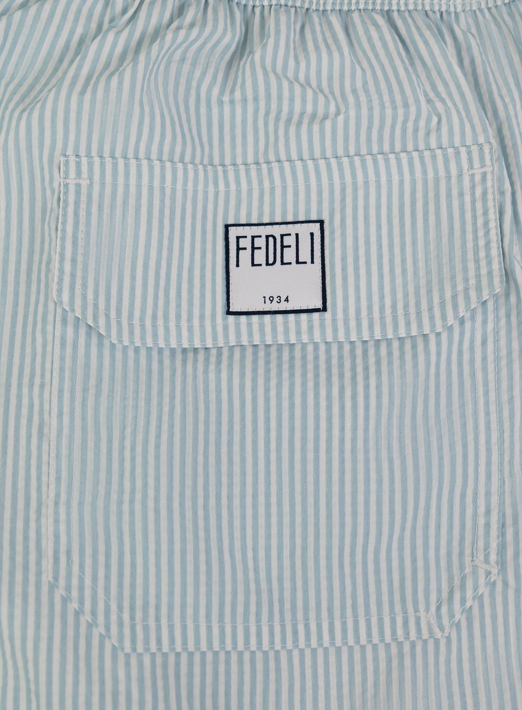 Gestreepte Madeira Zwembroek | FULL_WIDTH | L.Blauw