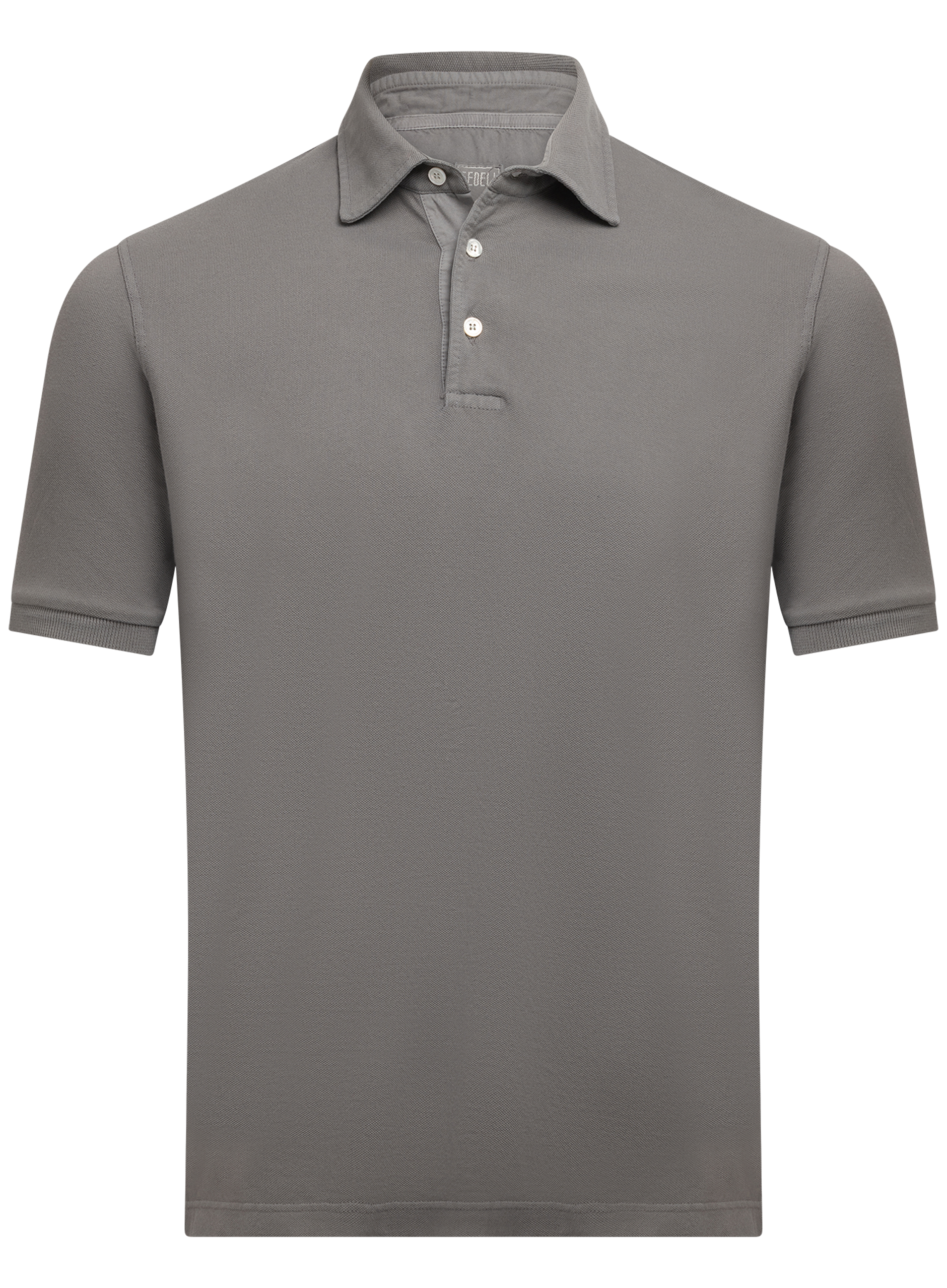 Polo van katoen | TAUPE GRIJS