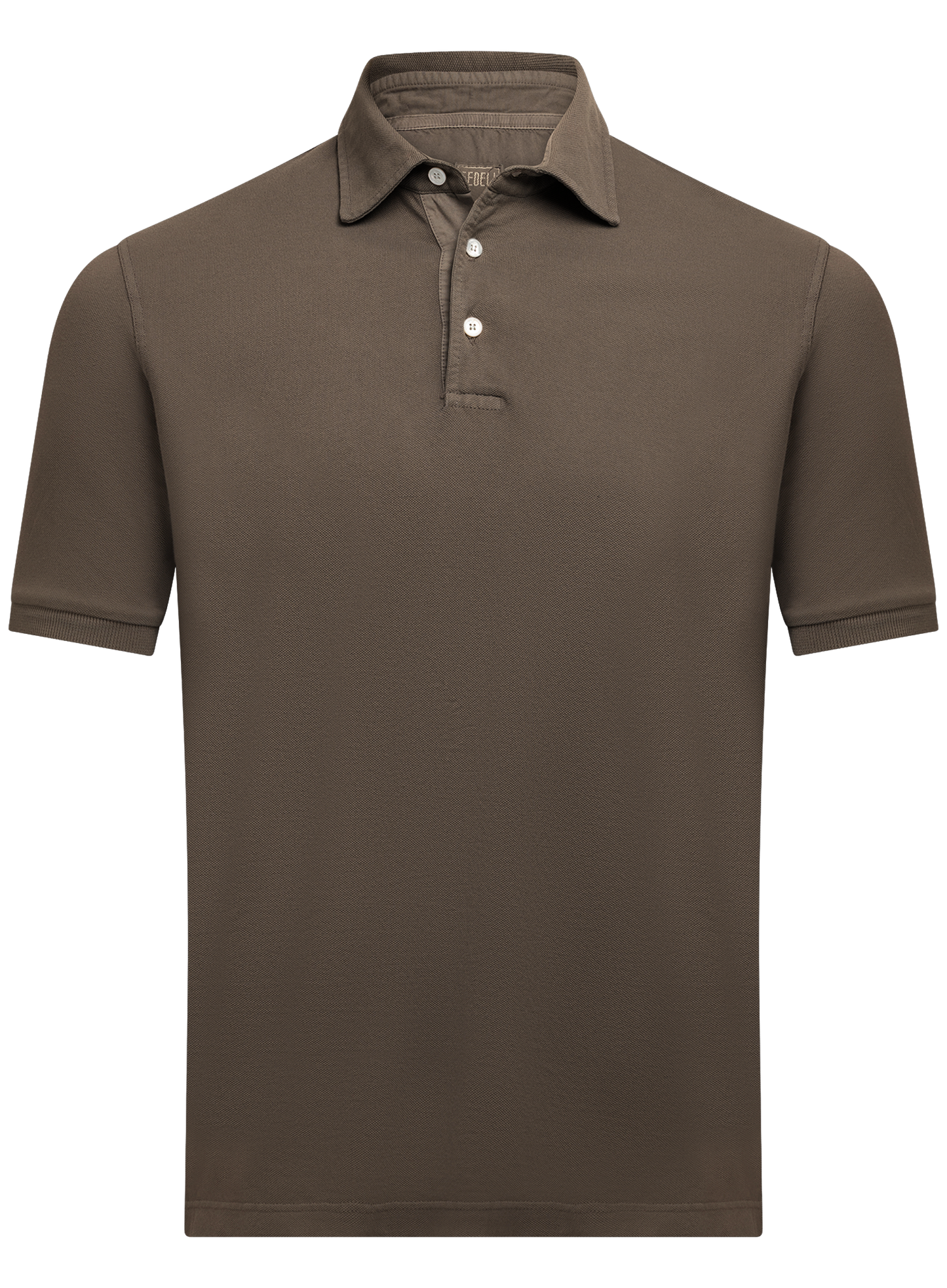 Polo van katoen | TAUPE BRUIN