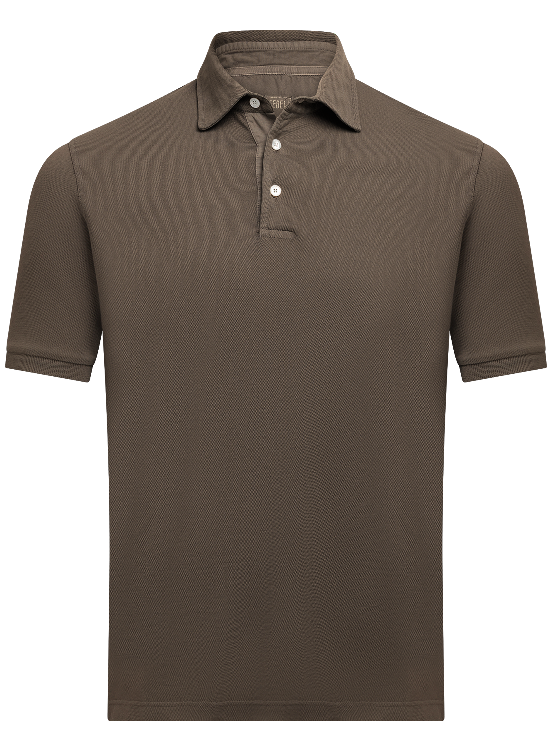 Polo van katoen | TAUPE BRUIN