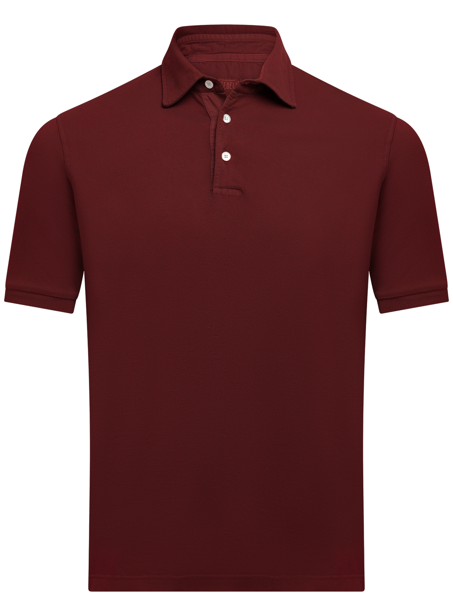Polo van katoen | DARK BORDEAUX