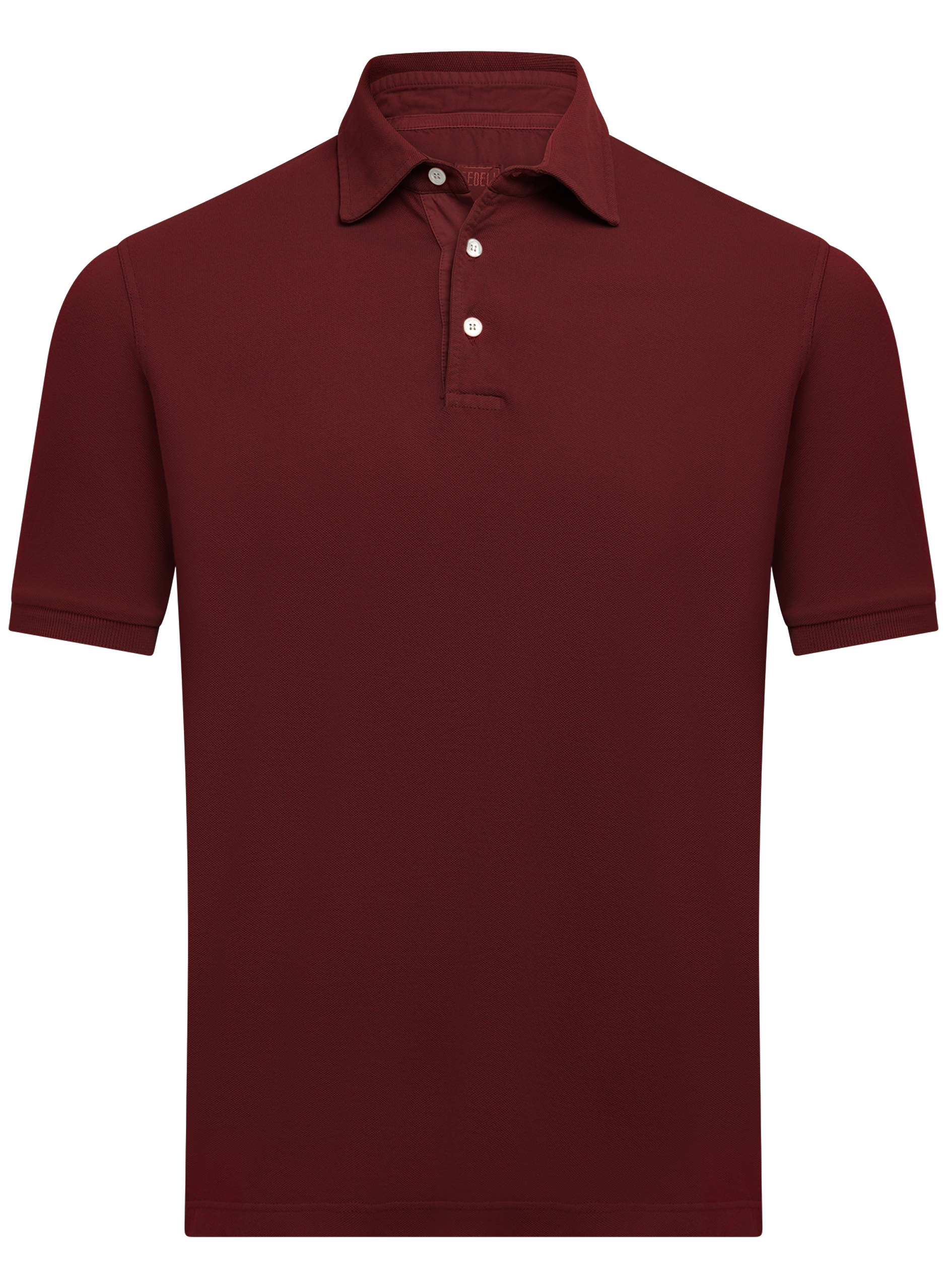Polo van katoen | DARK BORDEAUX