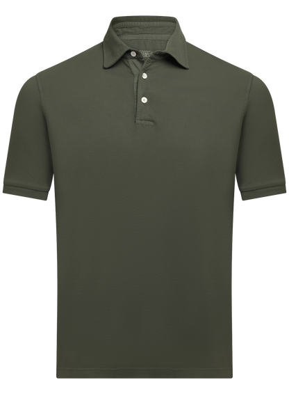 Polo van katoen | Groen