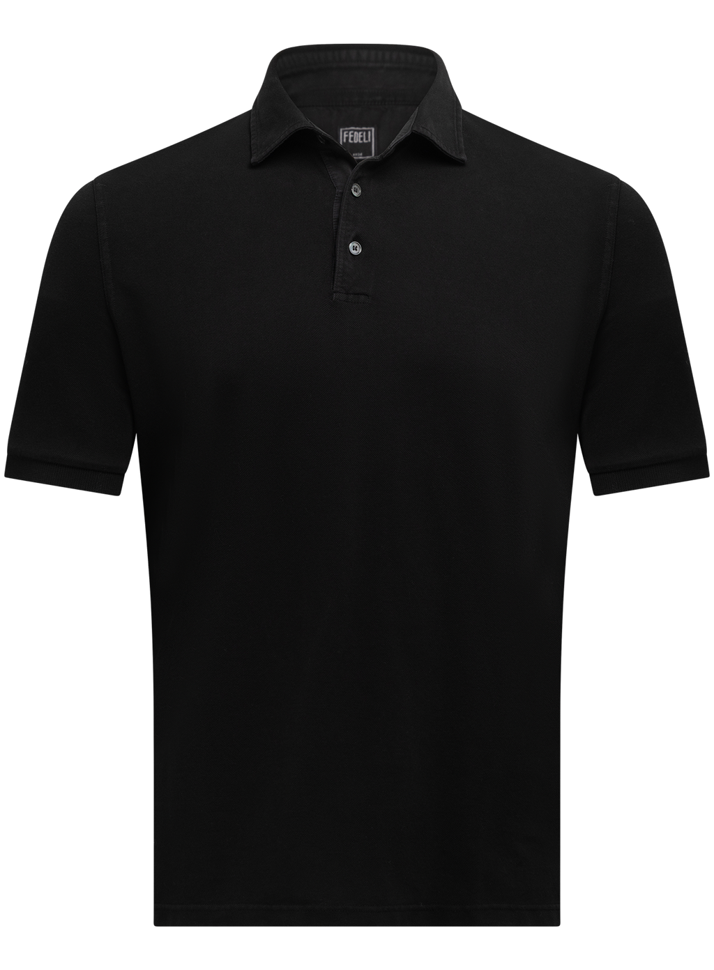 Polo van katoen | Zwart