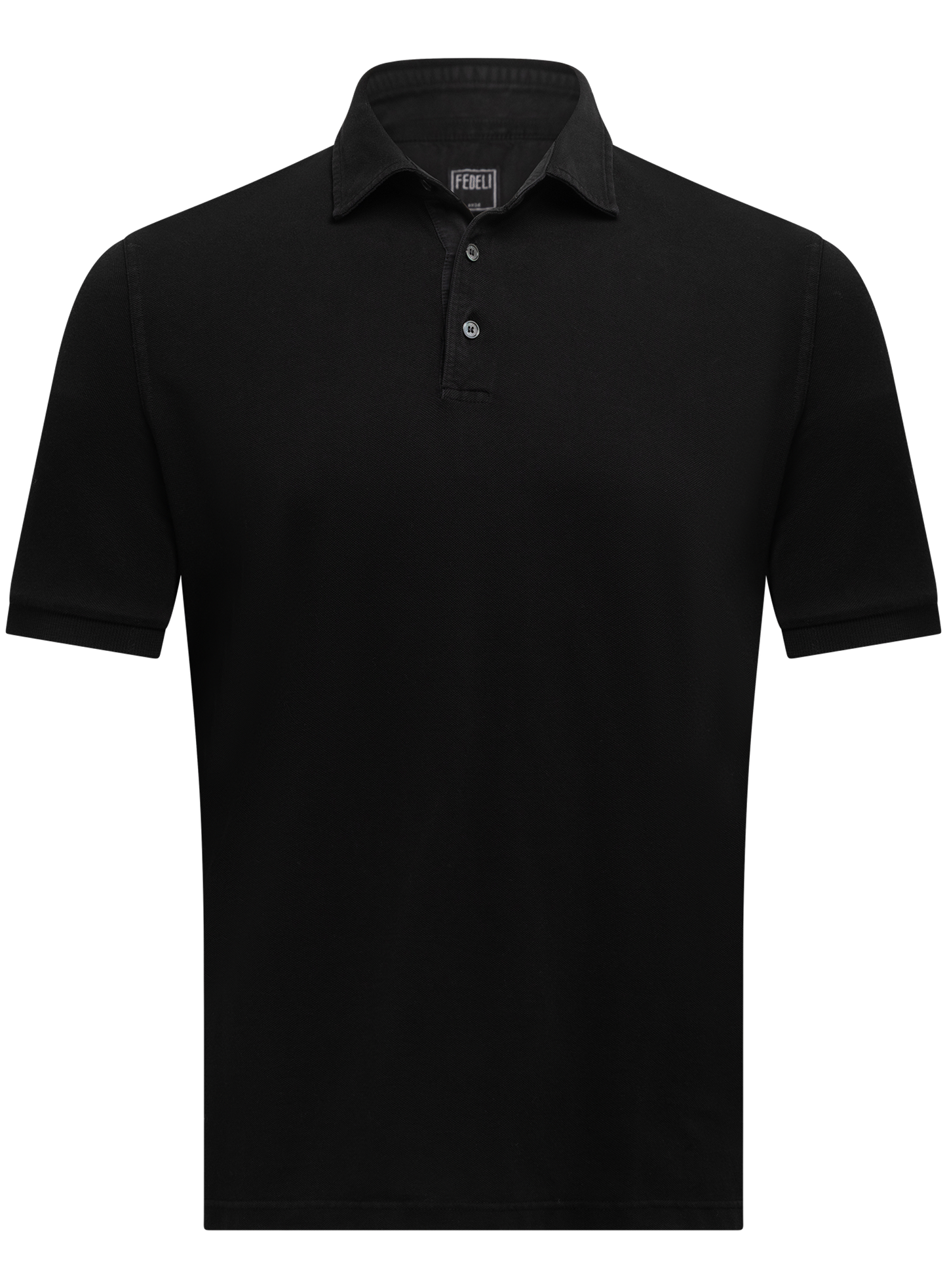 Polo van katoen | Zwart