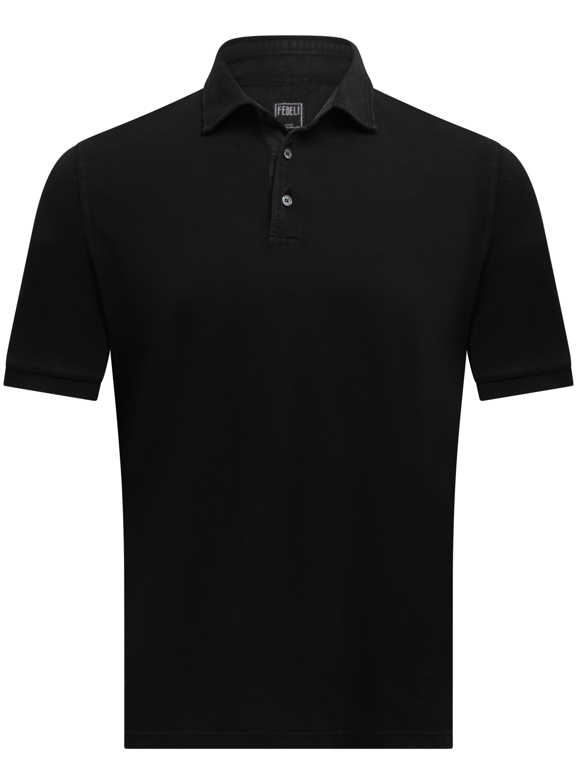 Polo van katoen | Zwart