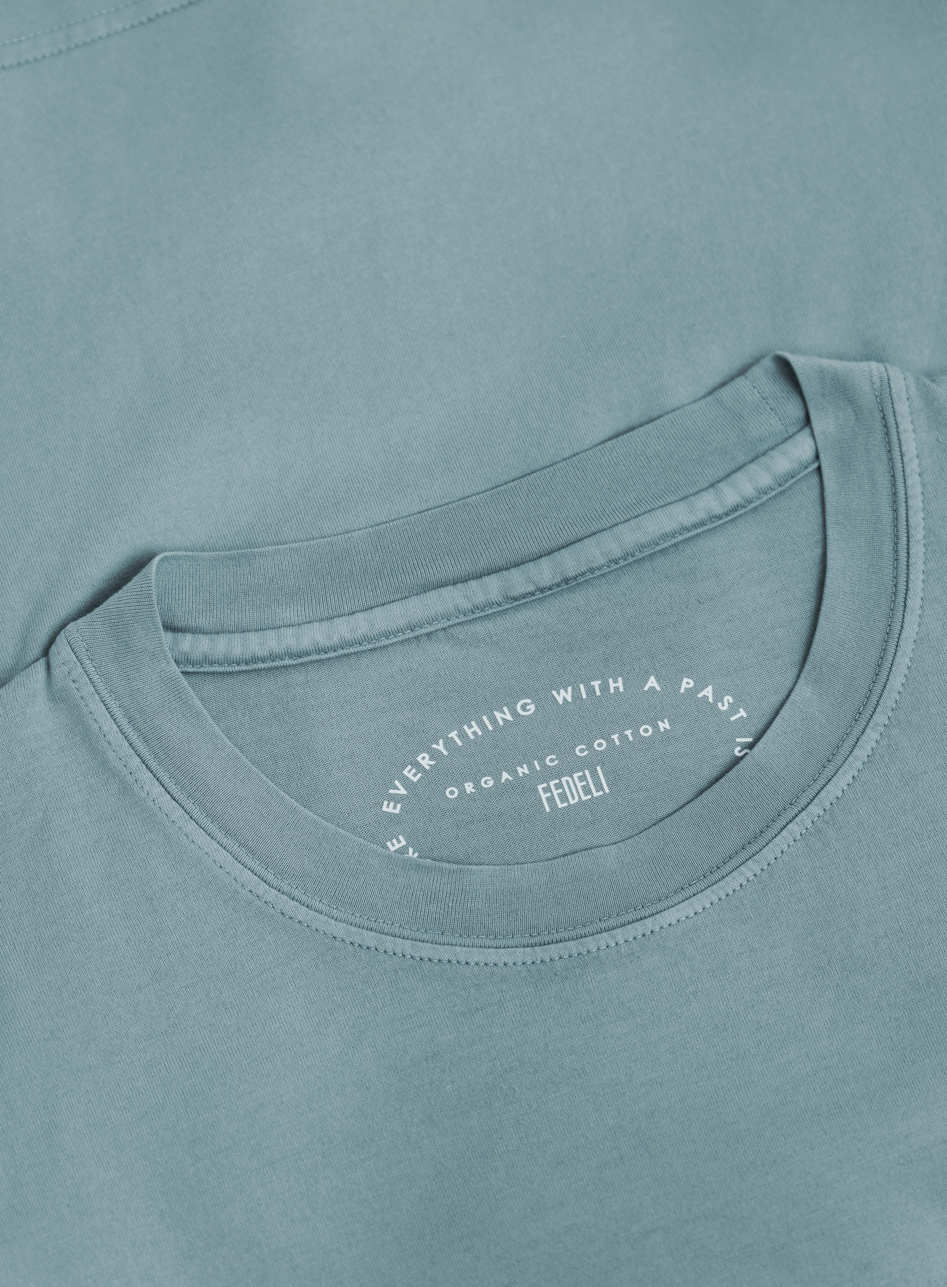 T-shirt van katoen | Turqoise