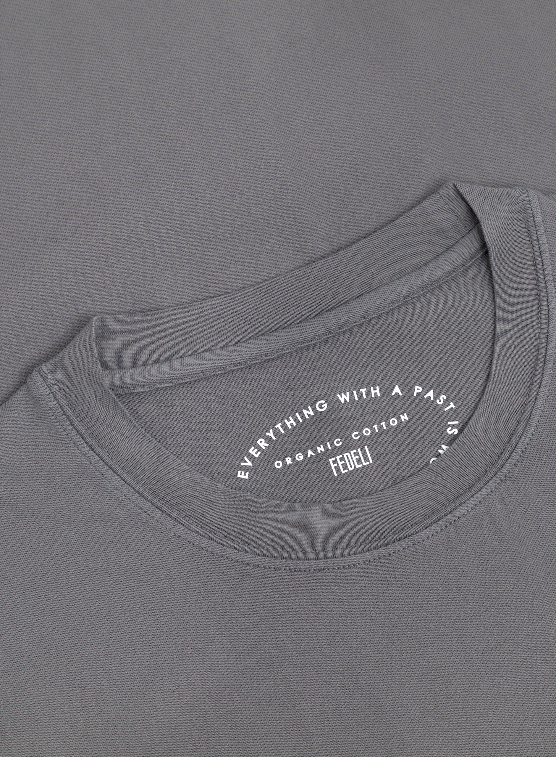 T-shirt van katoen | FULL_WIDTH | TAUPE GRIJS