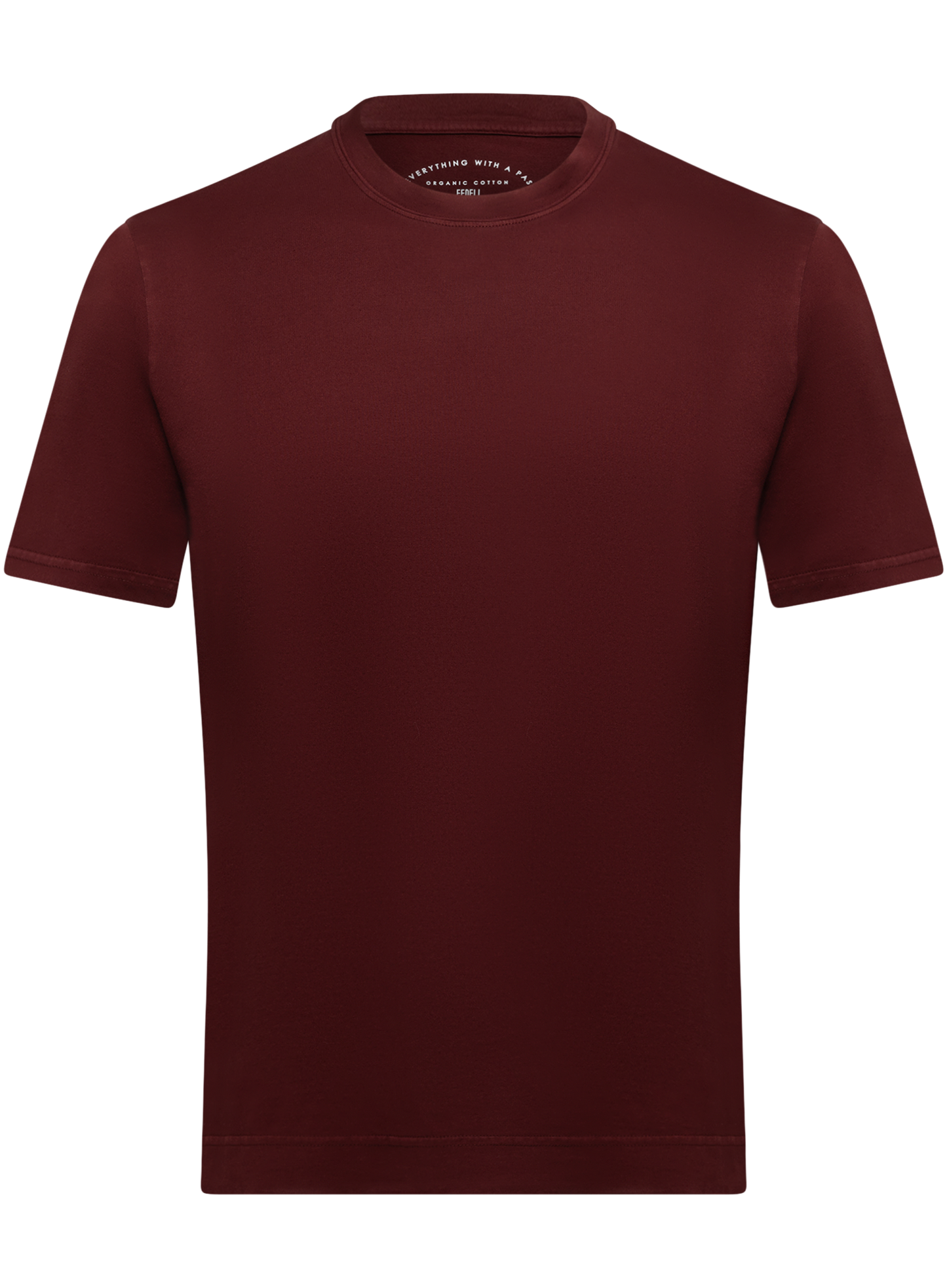 T-shirt van katoen | DARK BORDEAUX