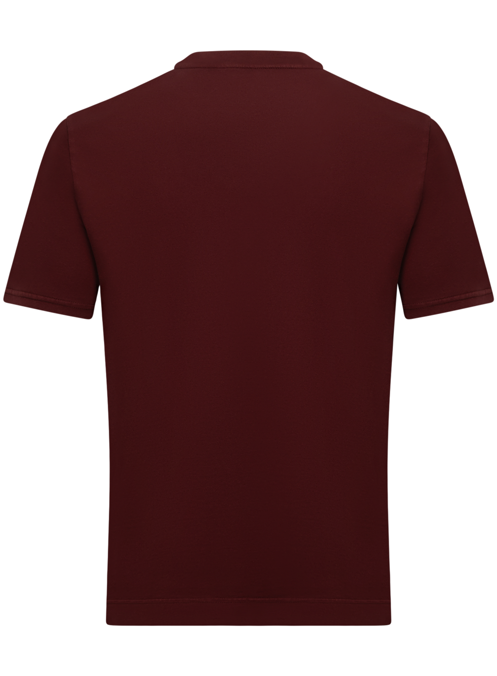 T-shirt van katoen | DARK BORDEAUX