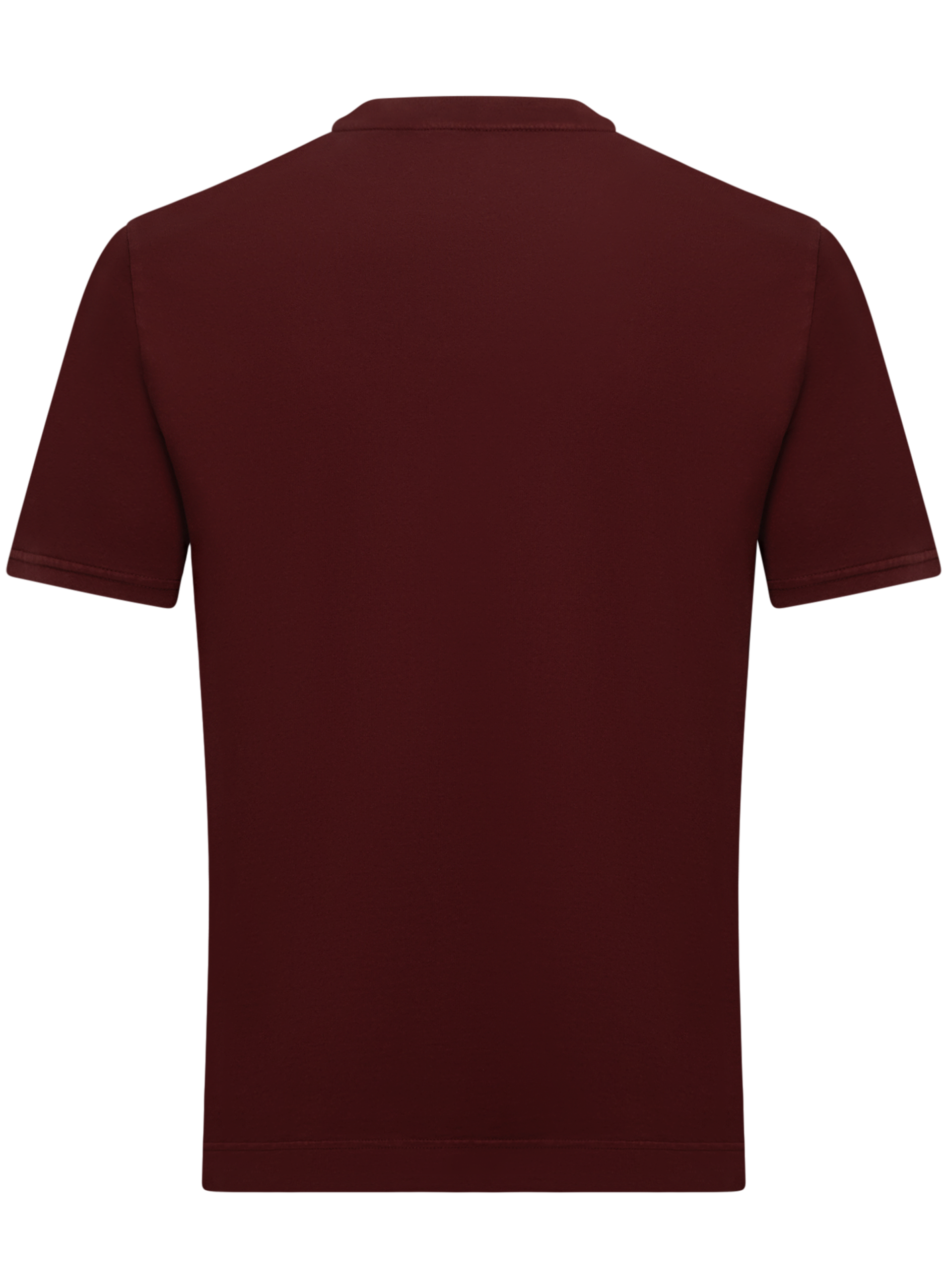 T-shirt van katoen | DARK BORDEAUX