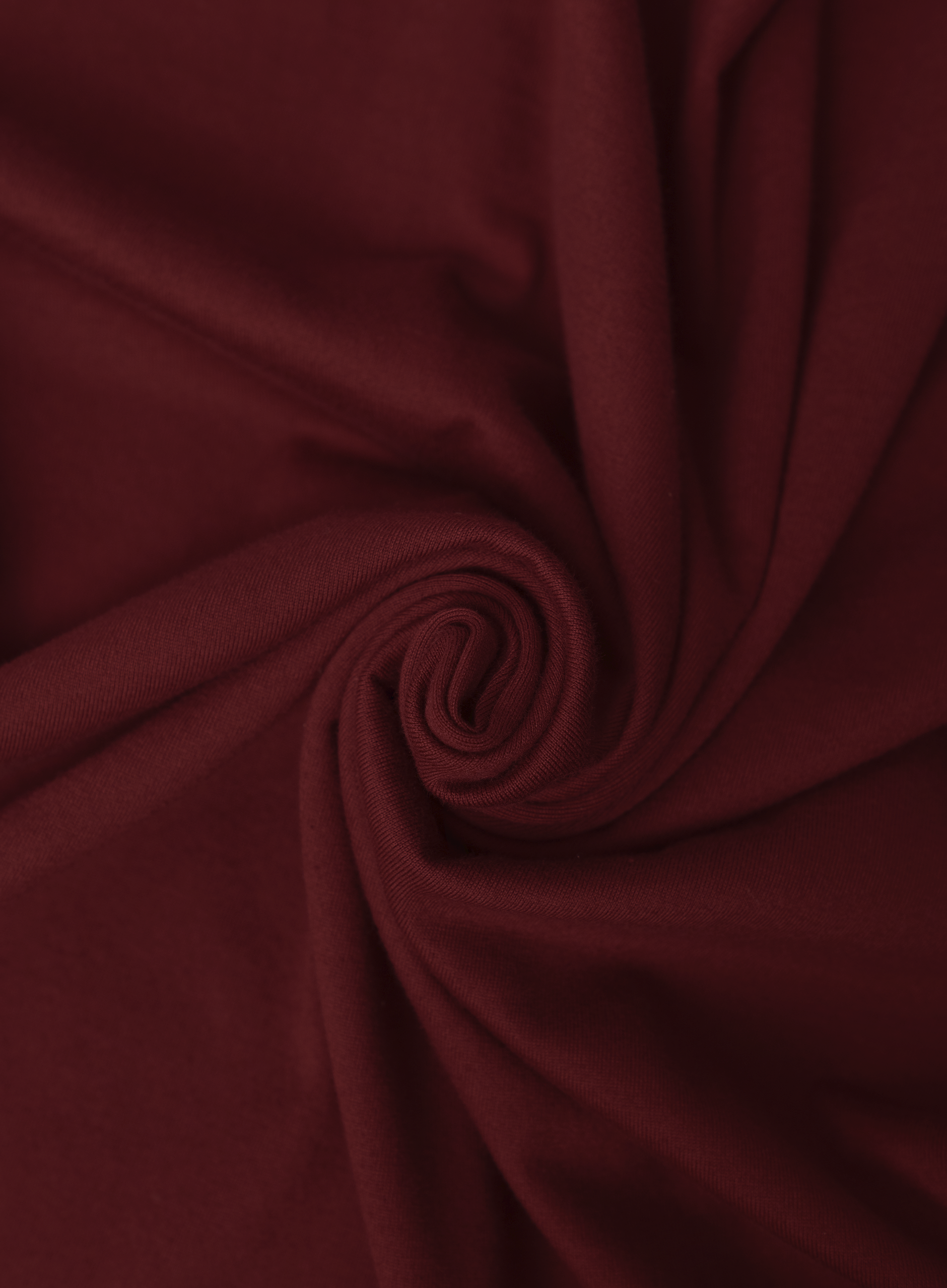 T-shirt van katoen | DARK BORDEAUX