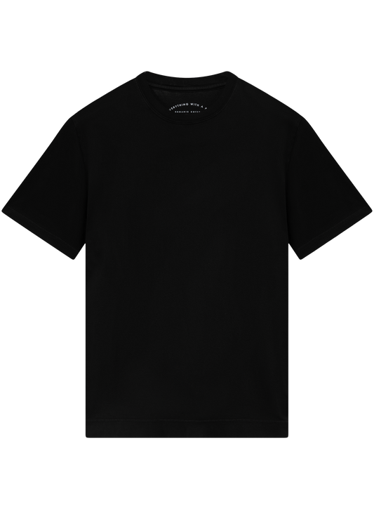 T-shirt van katoen | FULL_WIDTH | Zwart