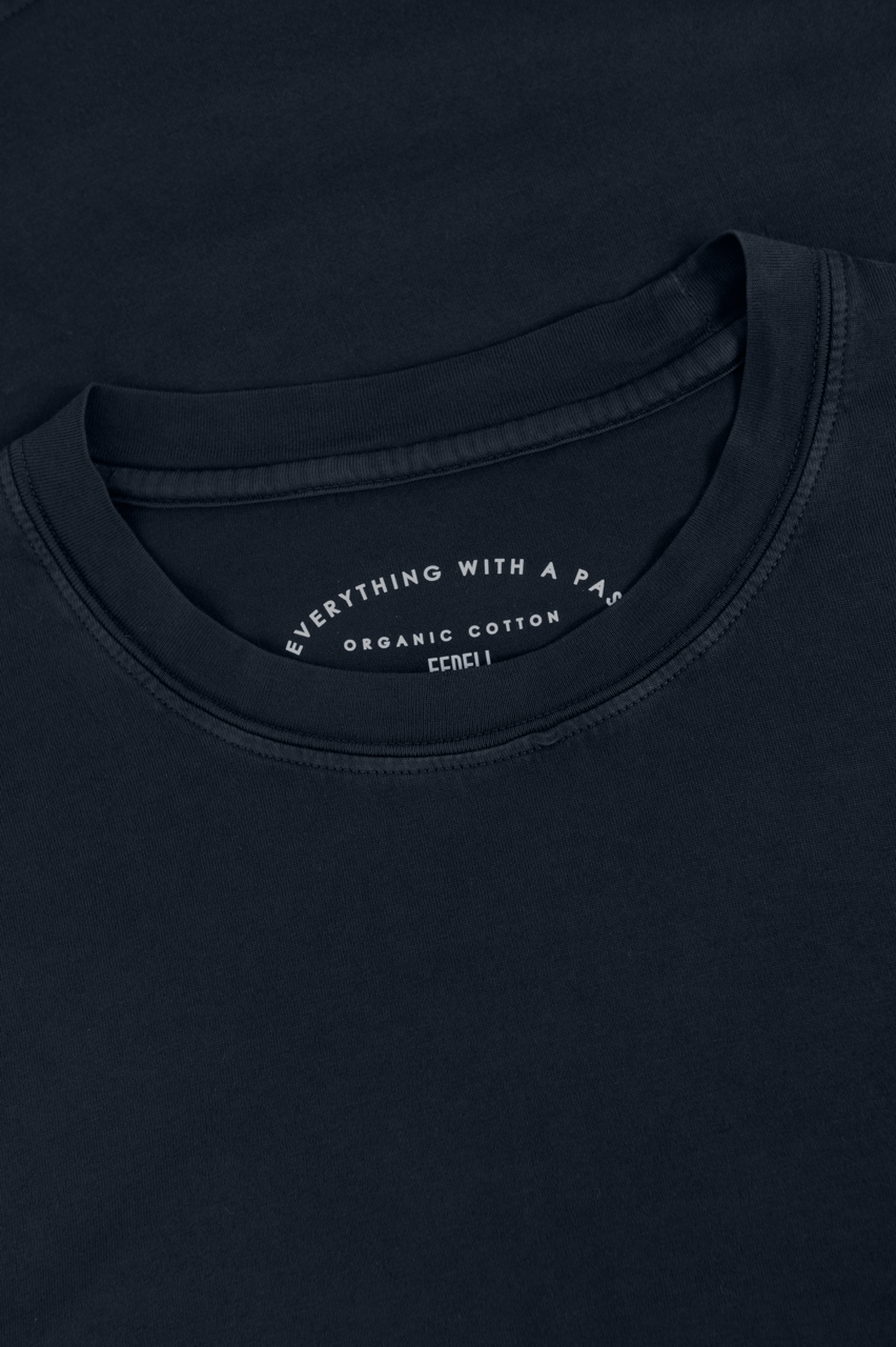 T-shirt van katoen | FULL_WIDTH | BLUE NAVY