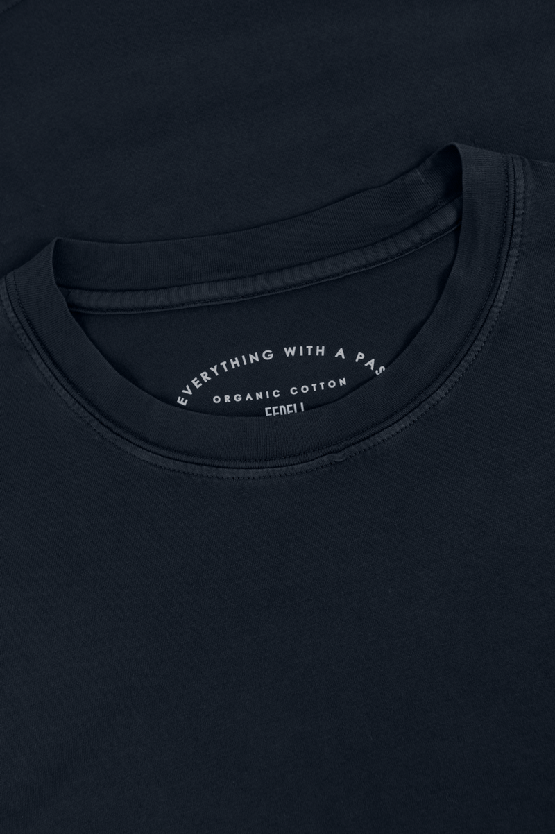 T-shirt van katoen | FULL_WIDTH | BLUE NAVY