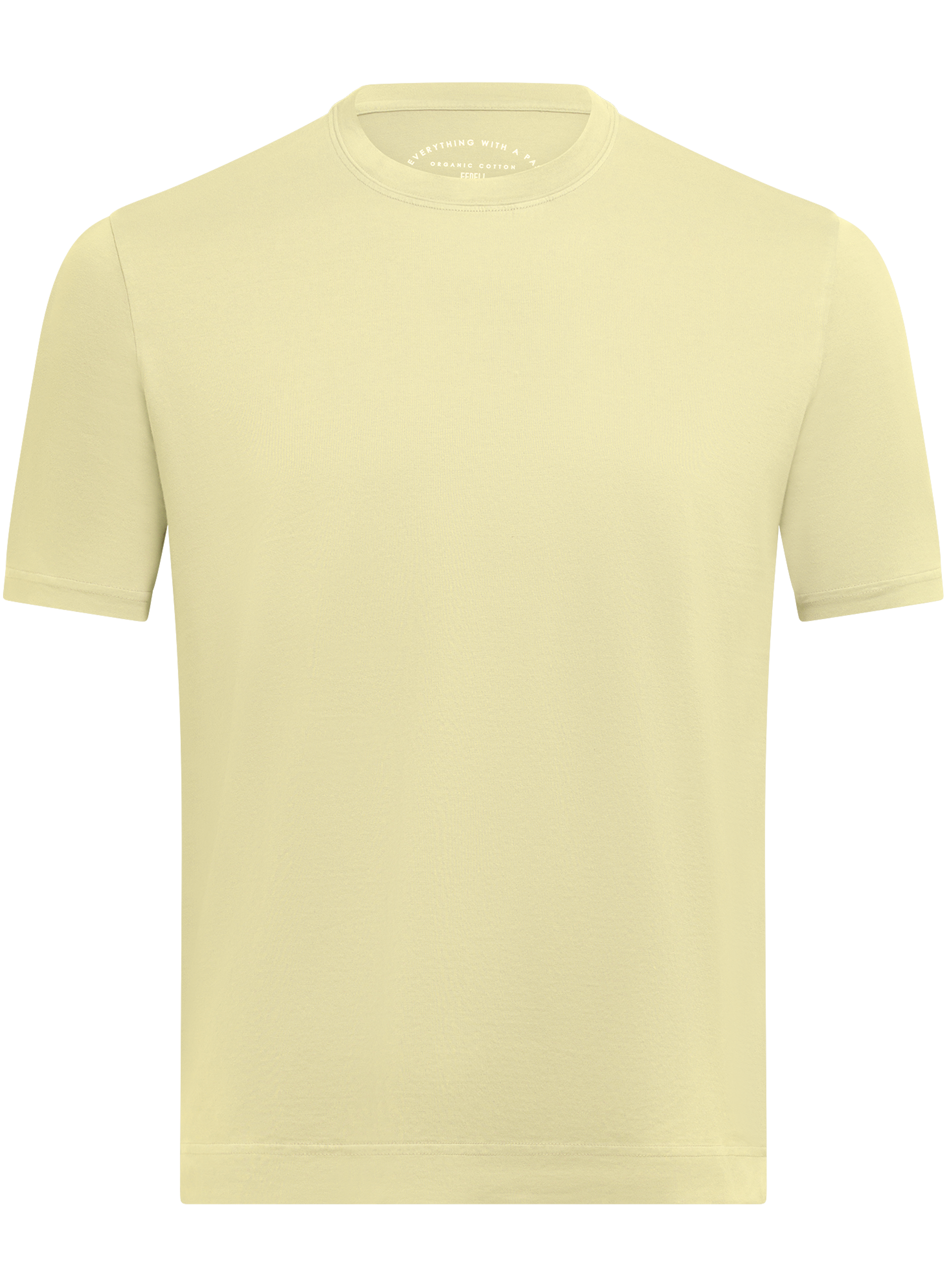 T-shirt van katoen | Geel