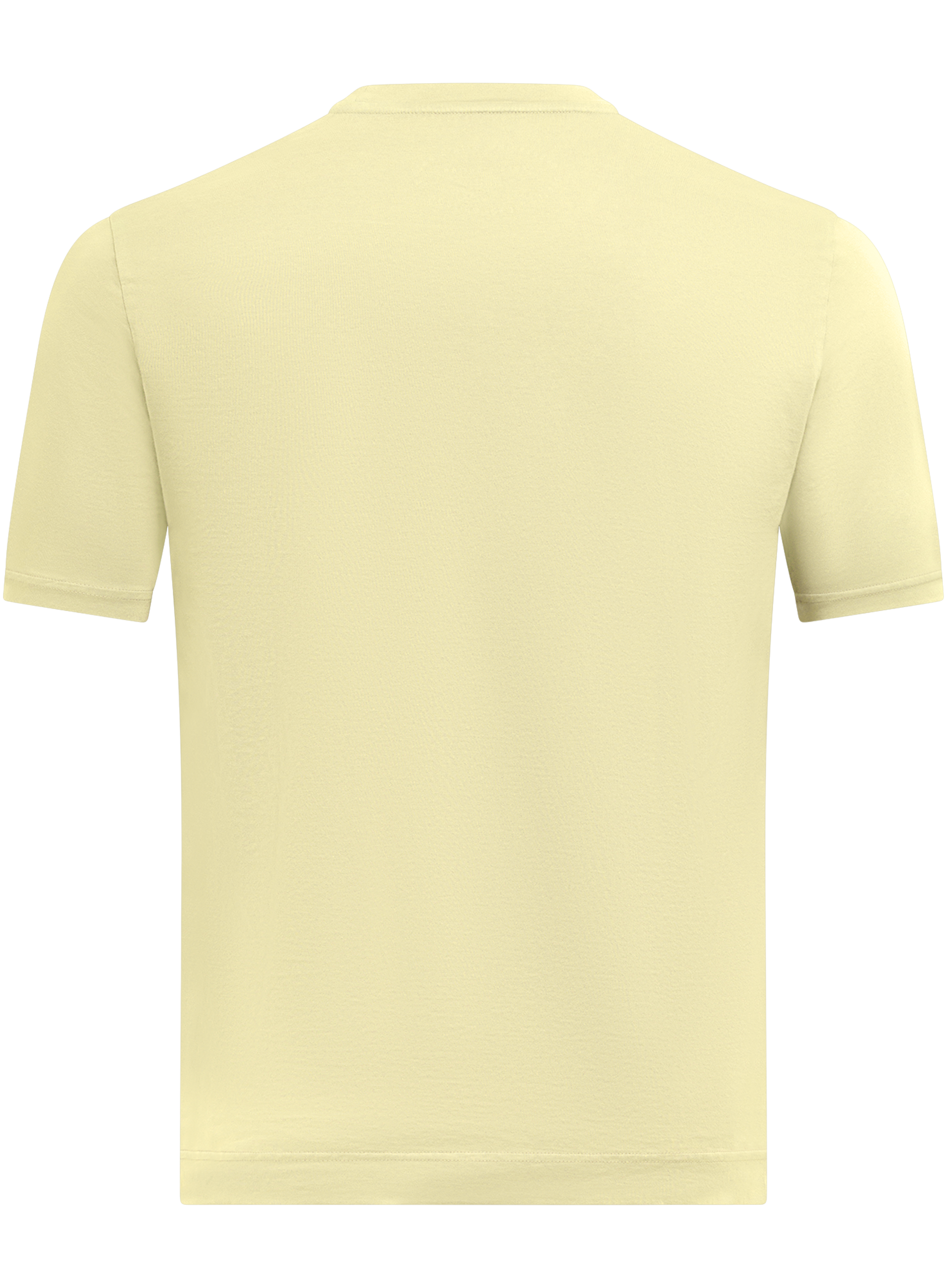 T-shirt van katoen | Geel
