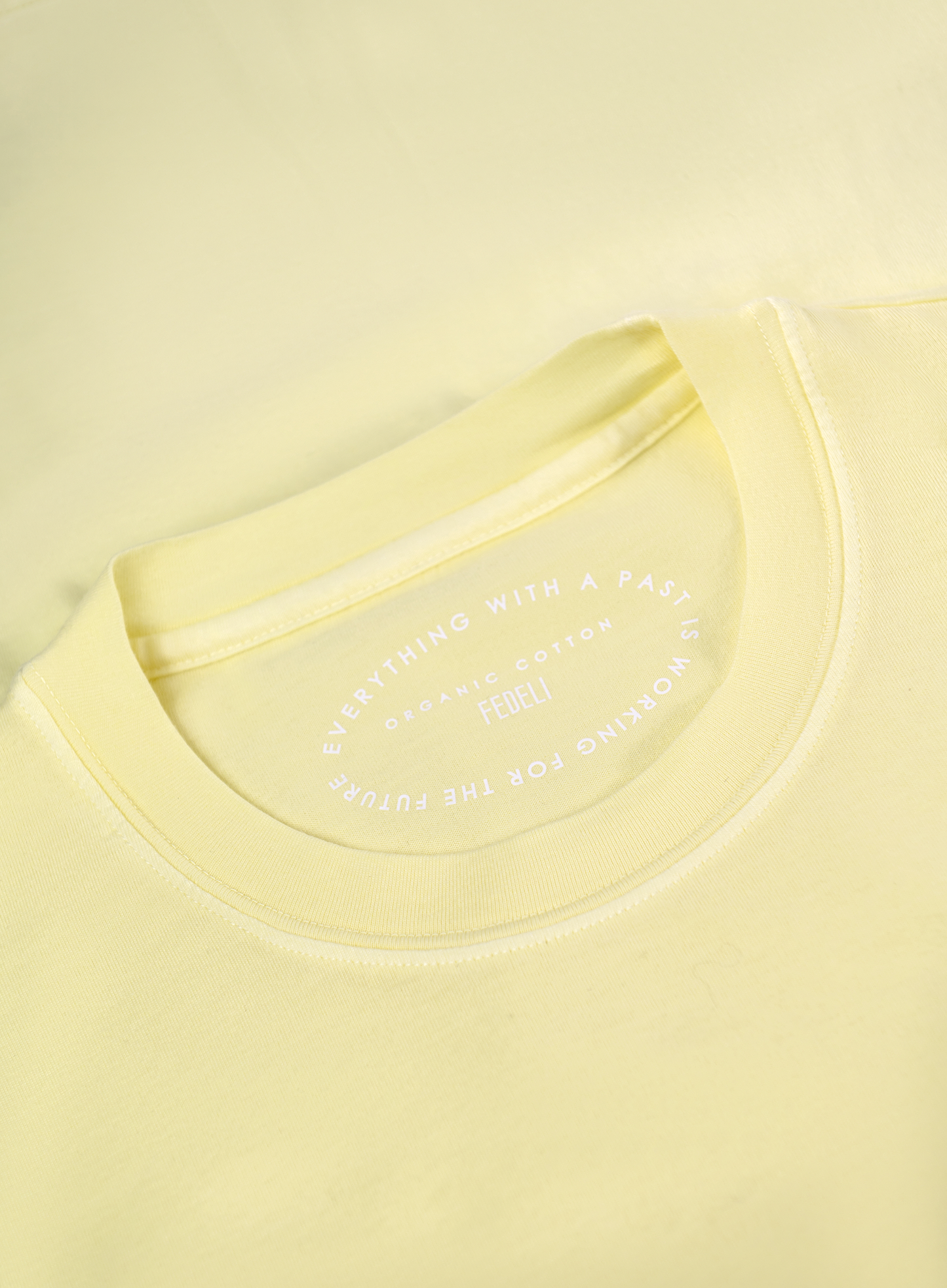 T-shirt van katoen | Geel