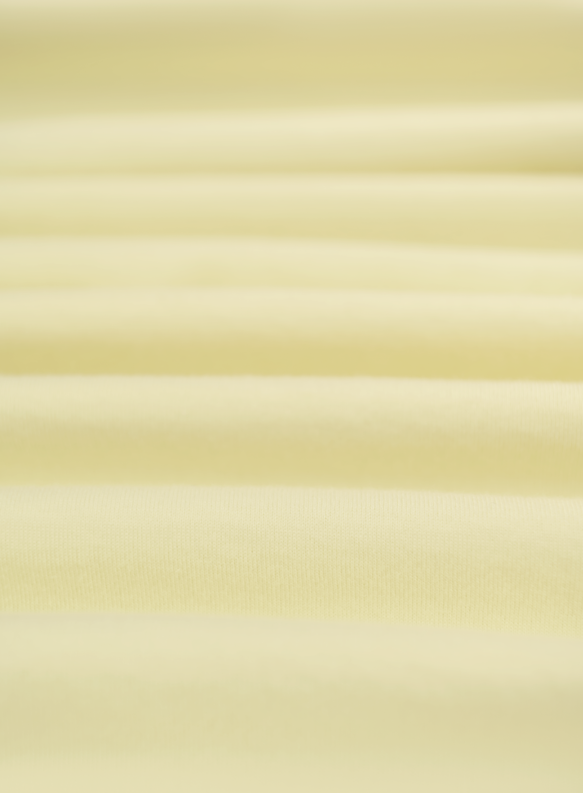 T-shirt van katoen | Geel