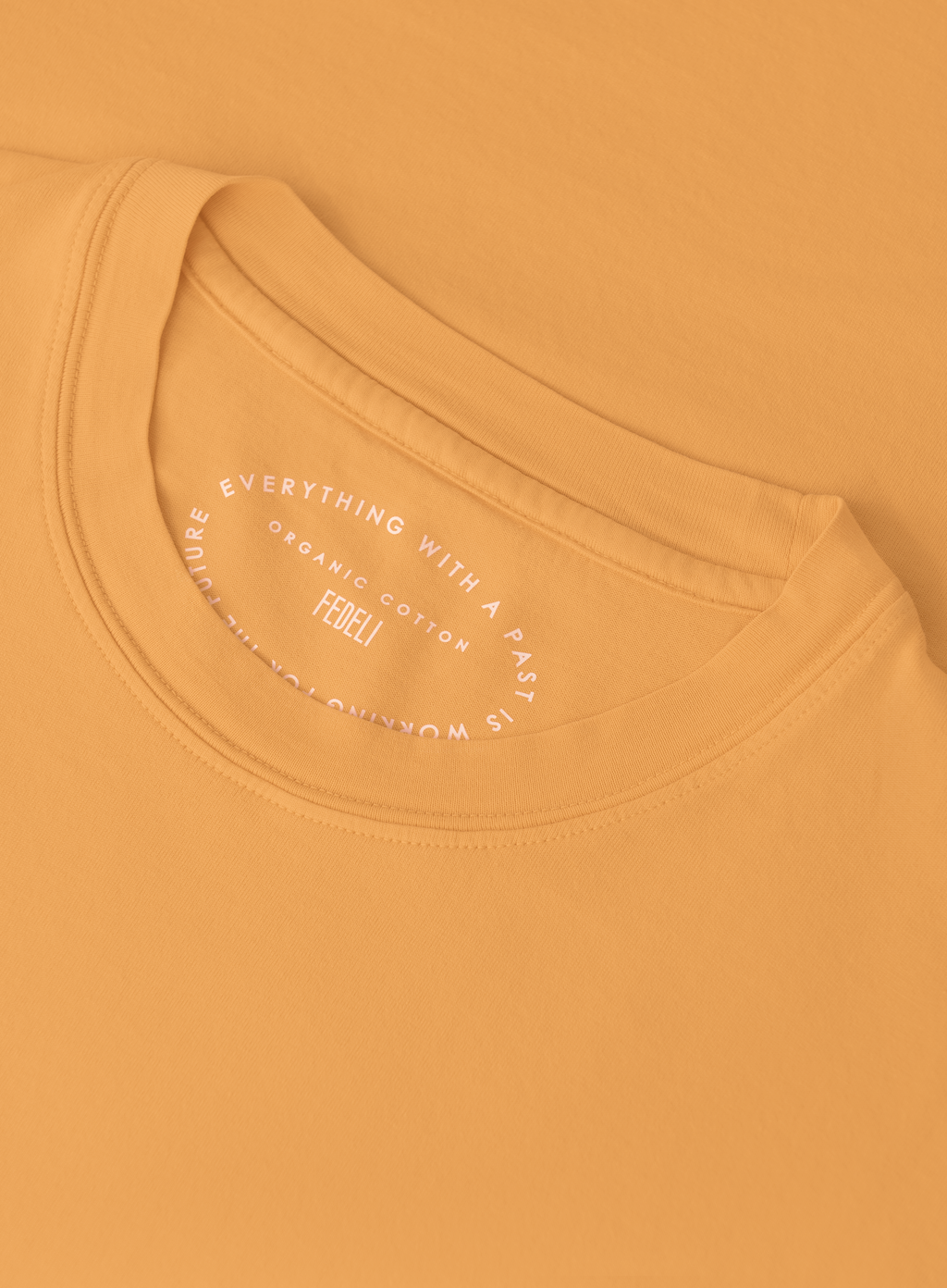 T-shirt van katoen | FULL_WIDTH | Oranje