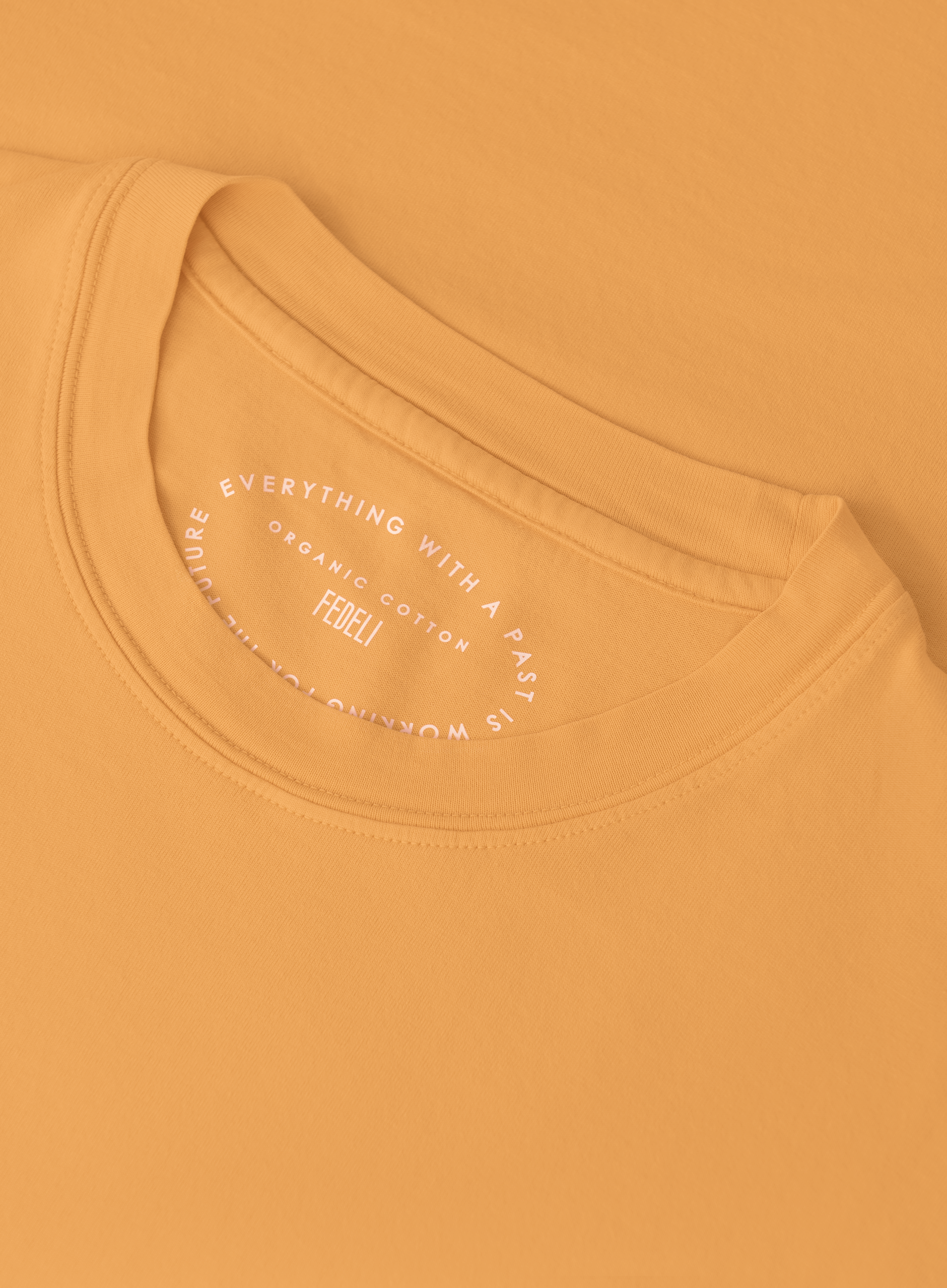 T-shirt van katoen | Oranje