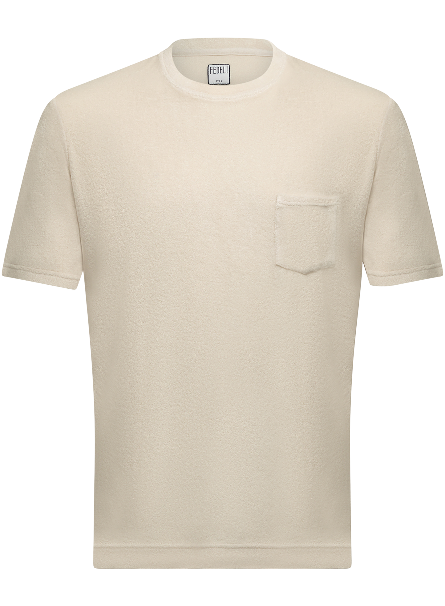 T-shirt van badstof | Beige