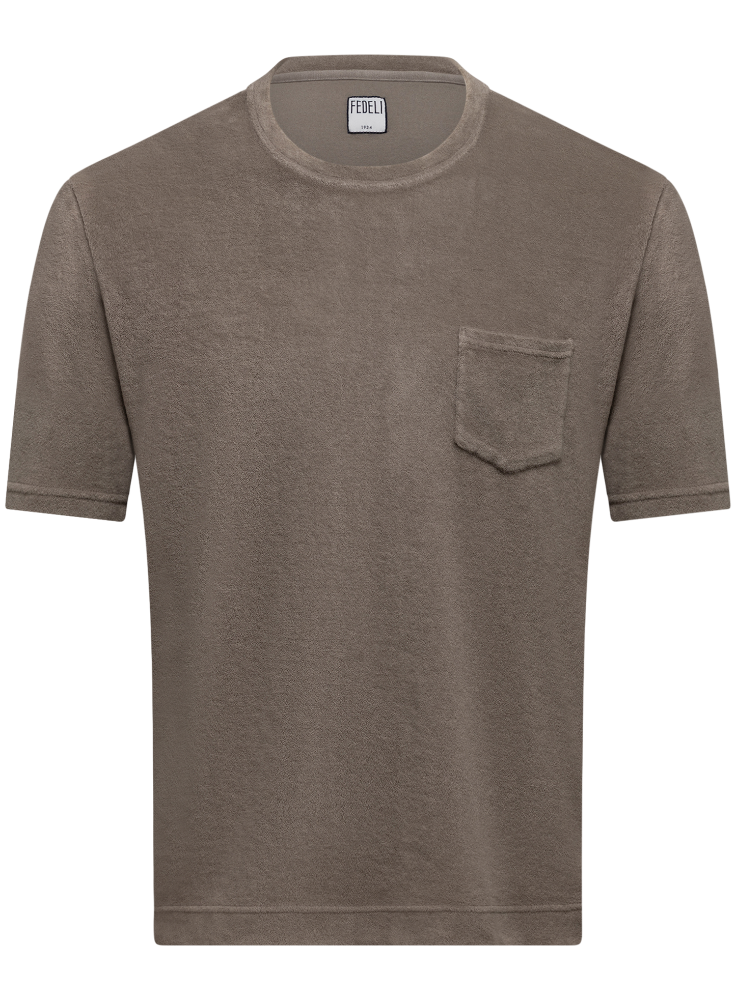 T-shirt van badstof | TAUPE