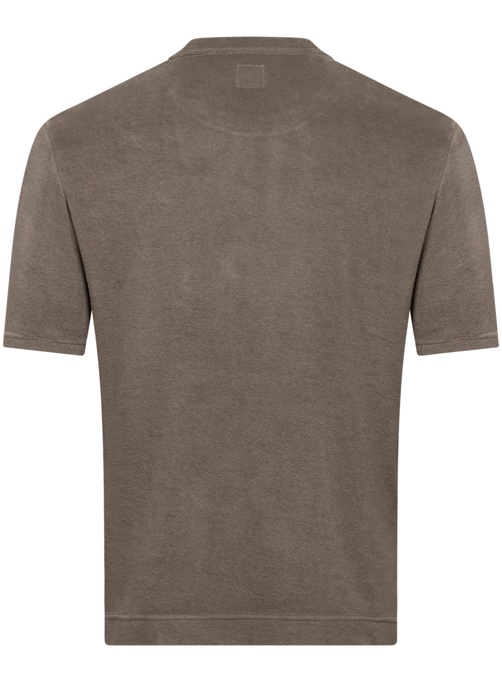 T-shirt met korte mouw van badstof | TAUPE