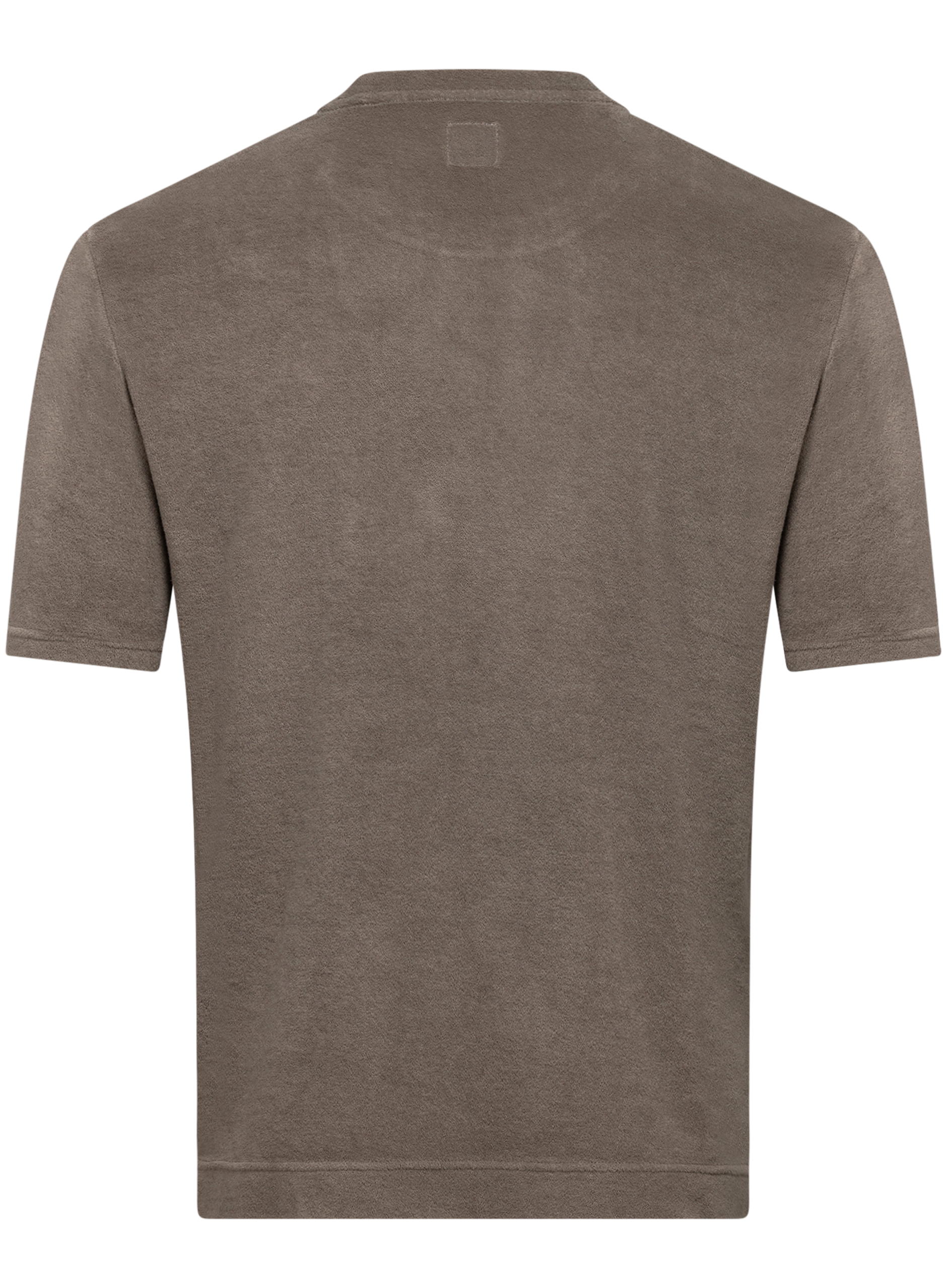 T-shirt met korte mouw van badstof | TAUPE