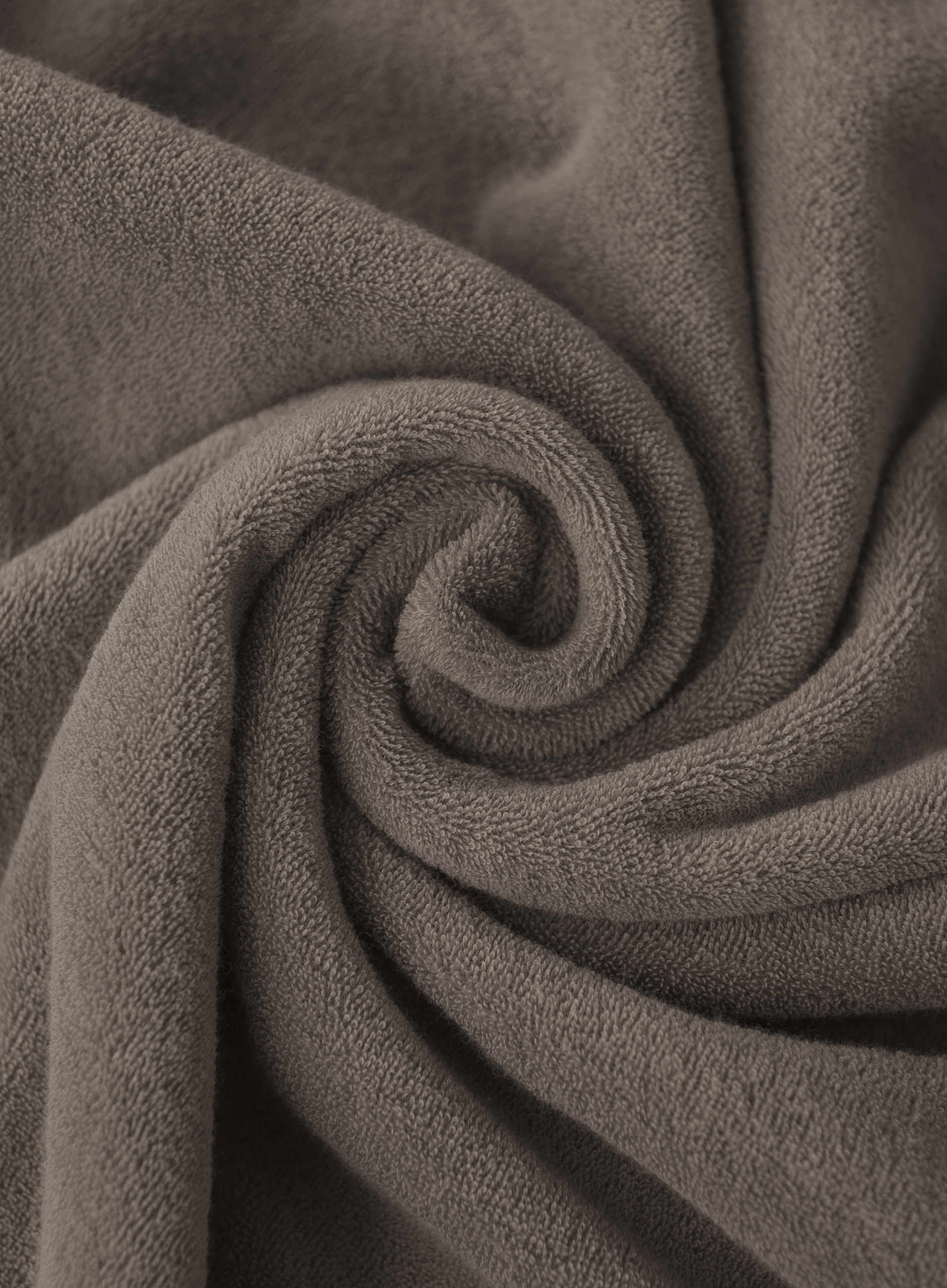 T-shirt van badstof | TAUPE